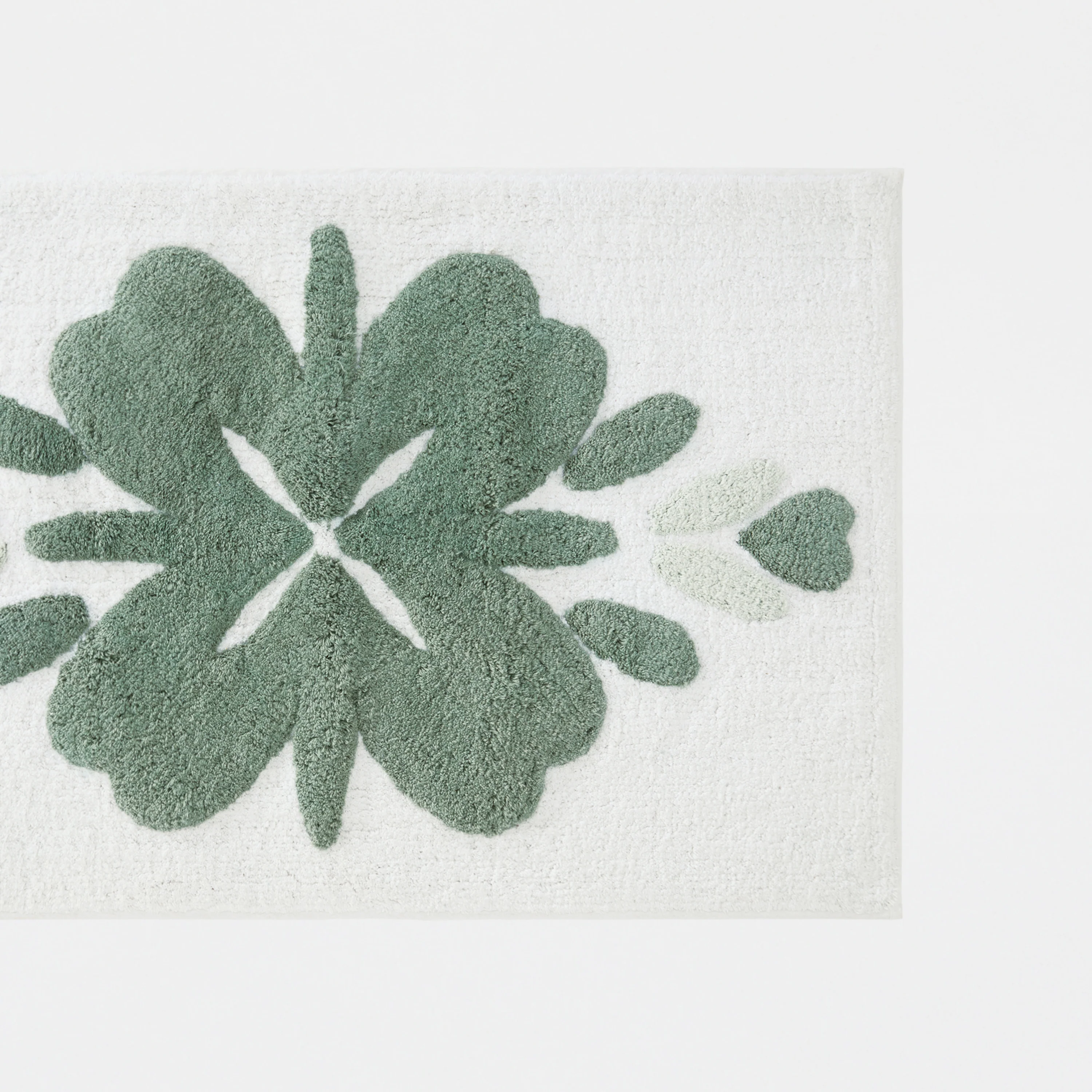 100% Cotton Flowers Patterned Bath Mat - Image 7