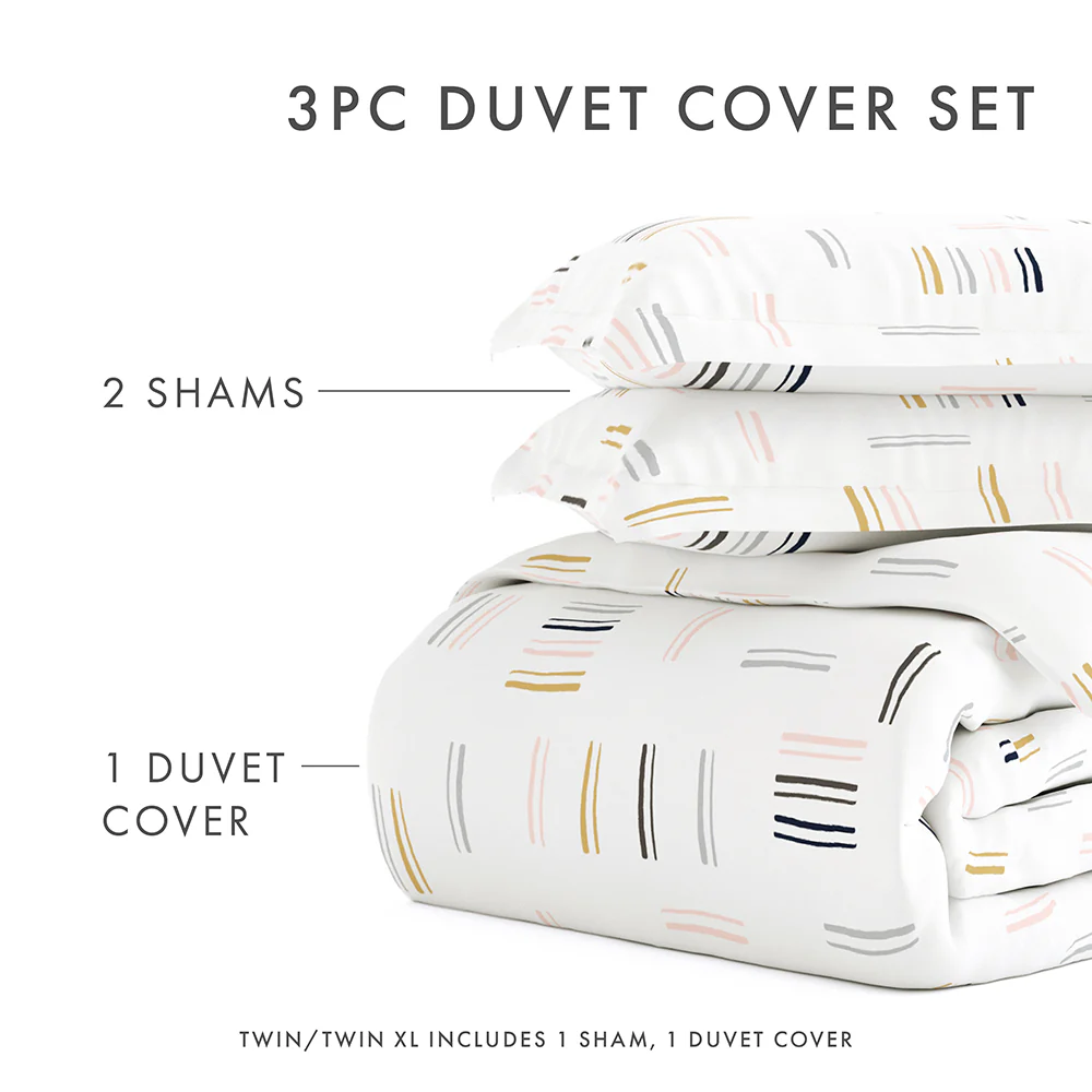 Geo Dash Pattern 3-Piece Duvet Cover Set - Image 22
