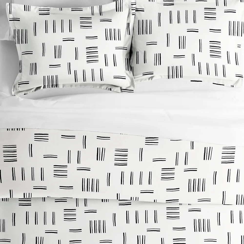 Geo Dash Pattern 3-Piece Duvet Cover Set - Image 5