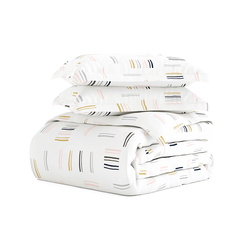 Geo Dash Pattern 3-Piece Duvet Cover Set - Image 8