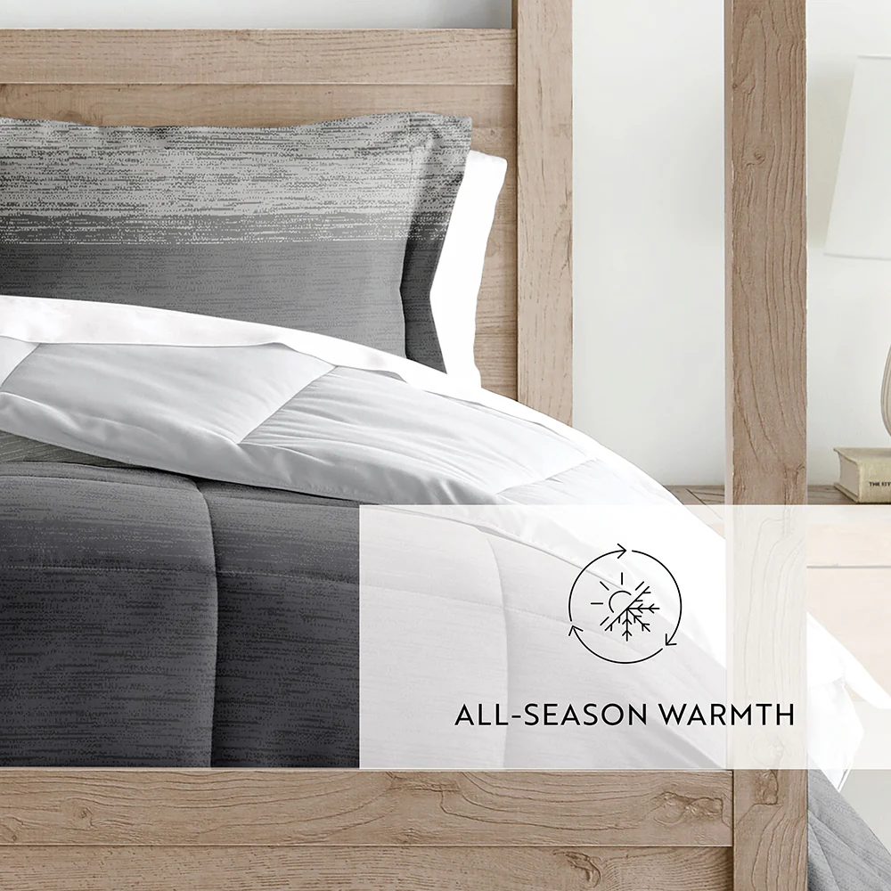 Gray Ombre Reversible Down-Alternative Comforter Set - Image 10