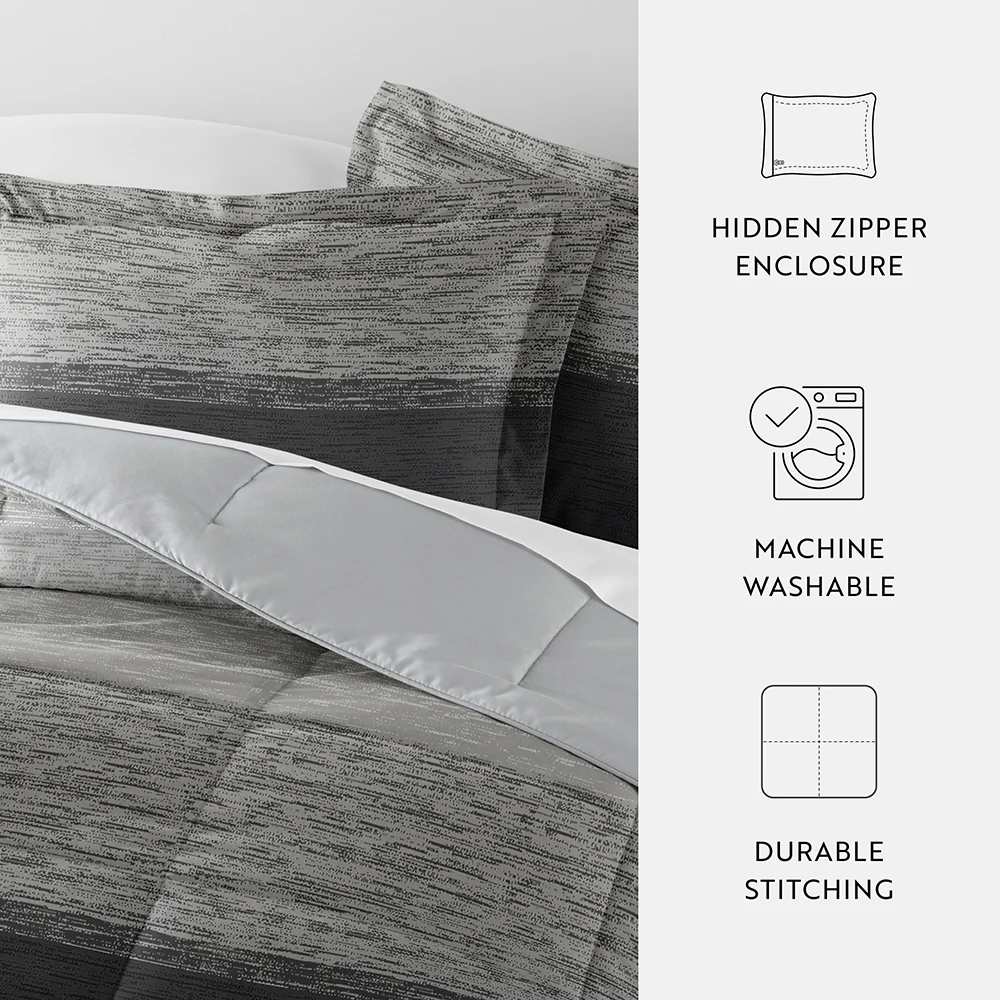 Gray Ombre Reversible Down-Alternative Comforter Set - Image 13