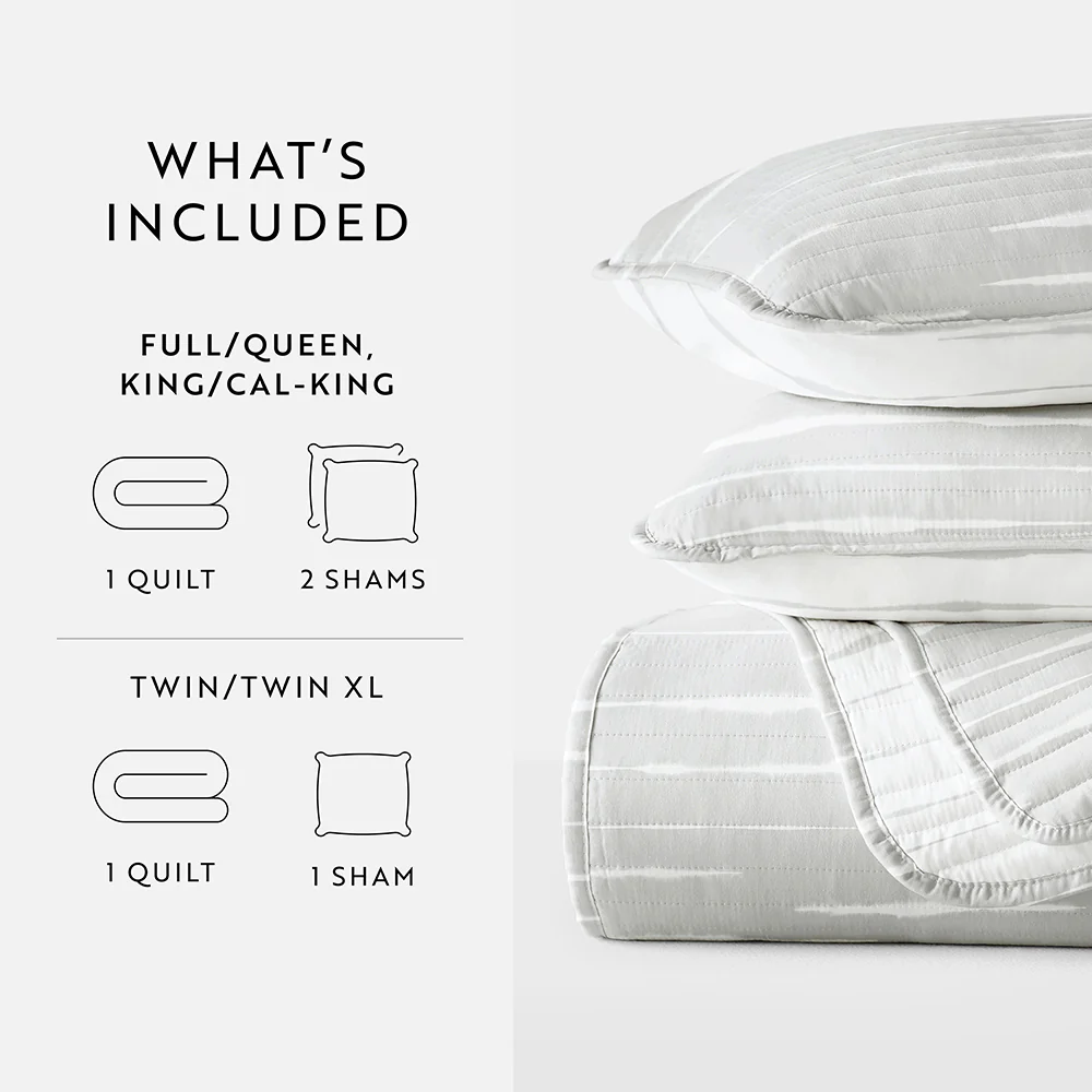 Horizon Lines Reversible Quilted Coverlet Set - Image 18
