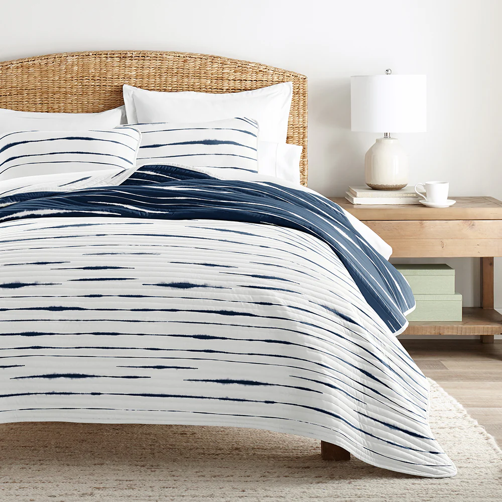 Horizon Lines Reversible Quilted Coverlet Set - Image 7