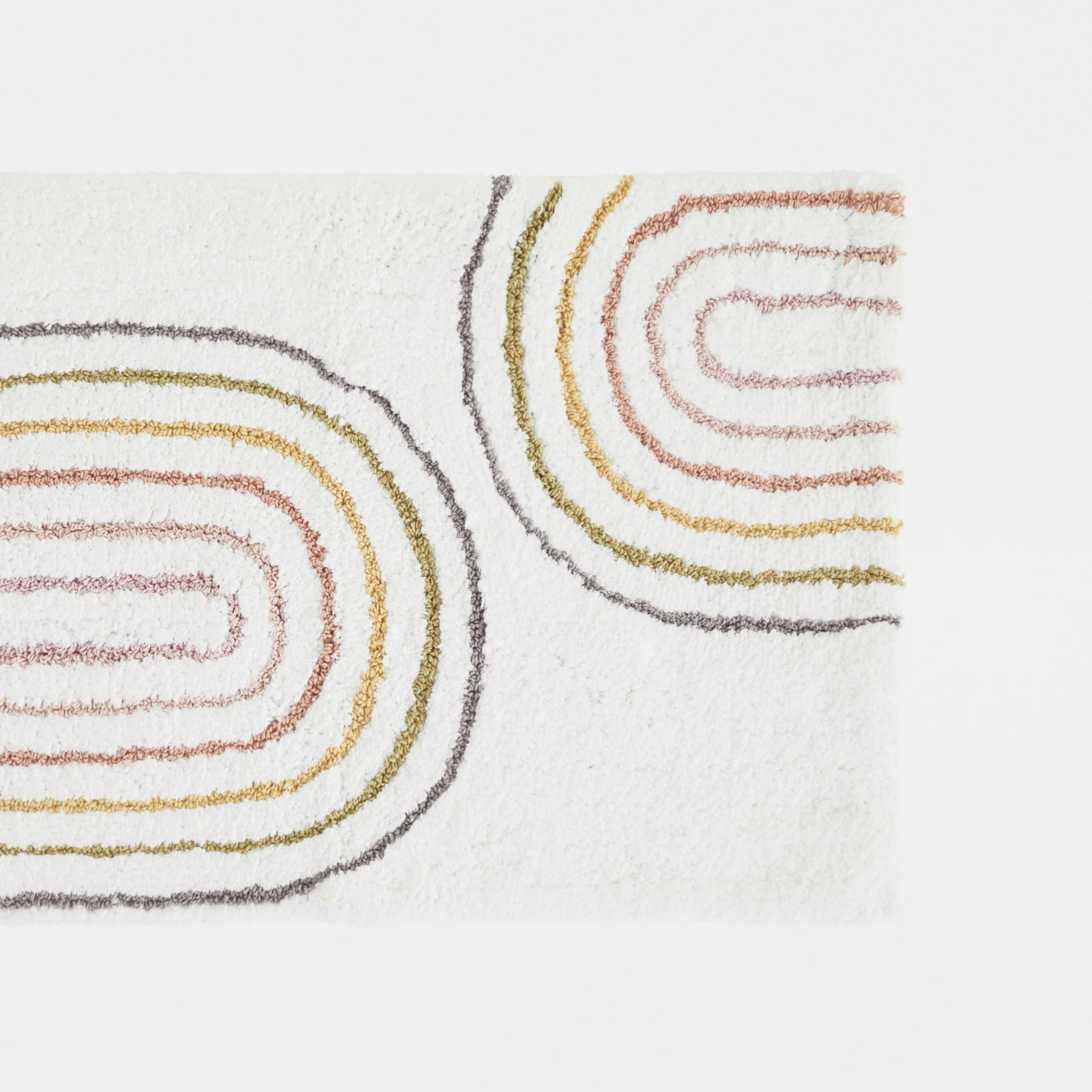 100% Cotton Linear Geo Patterned Bath Mat - Image 14