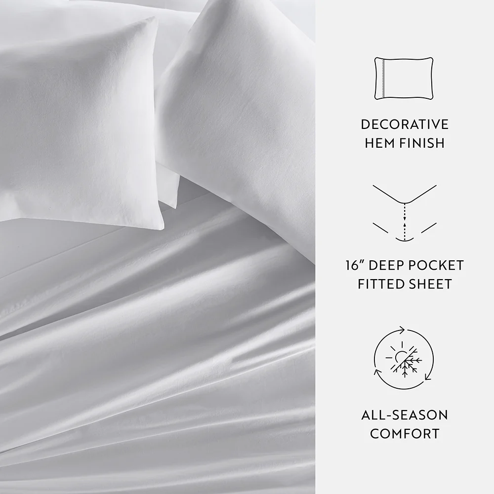 4-Piece 100% Cotton-Long Staple Sheet Set - Image 13