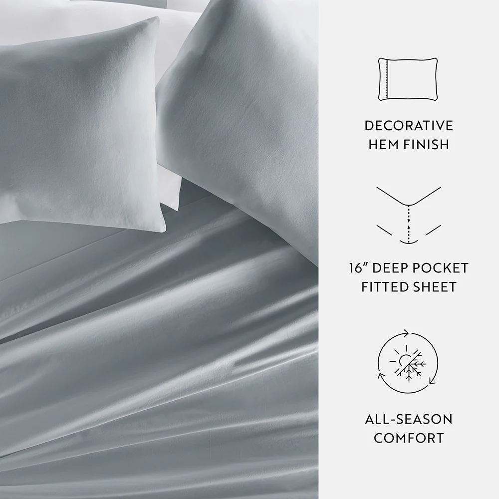 4-Piece 100% Cotton-Long Staple Sheet Set - Image 15