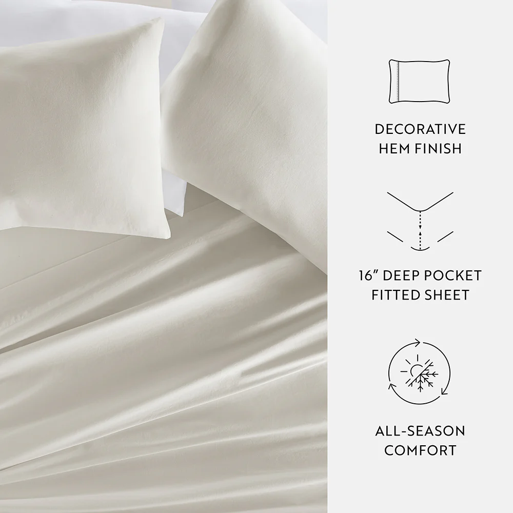 4-Piece 100% Cotton-Long Staple Sheet Set - Image 16