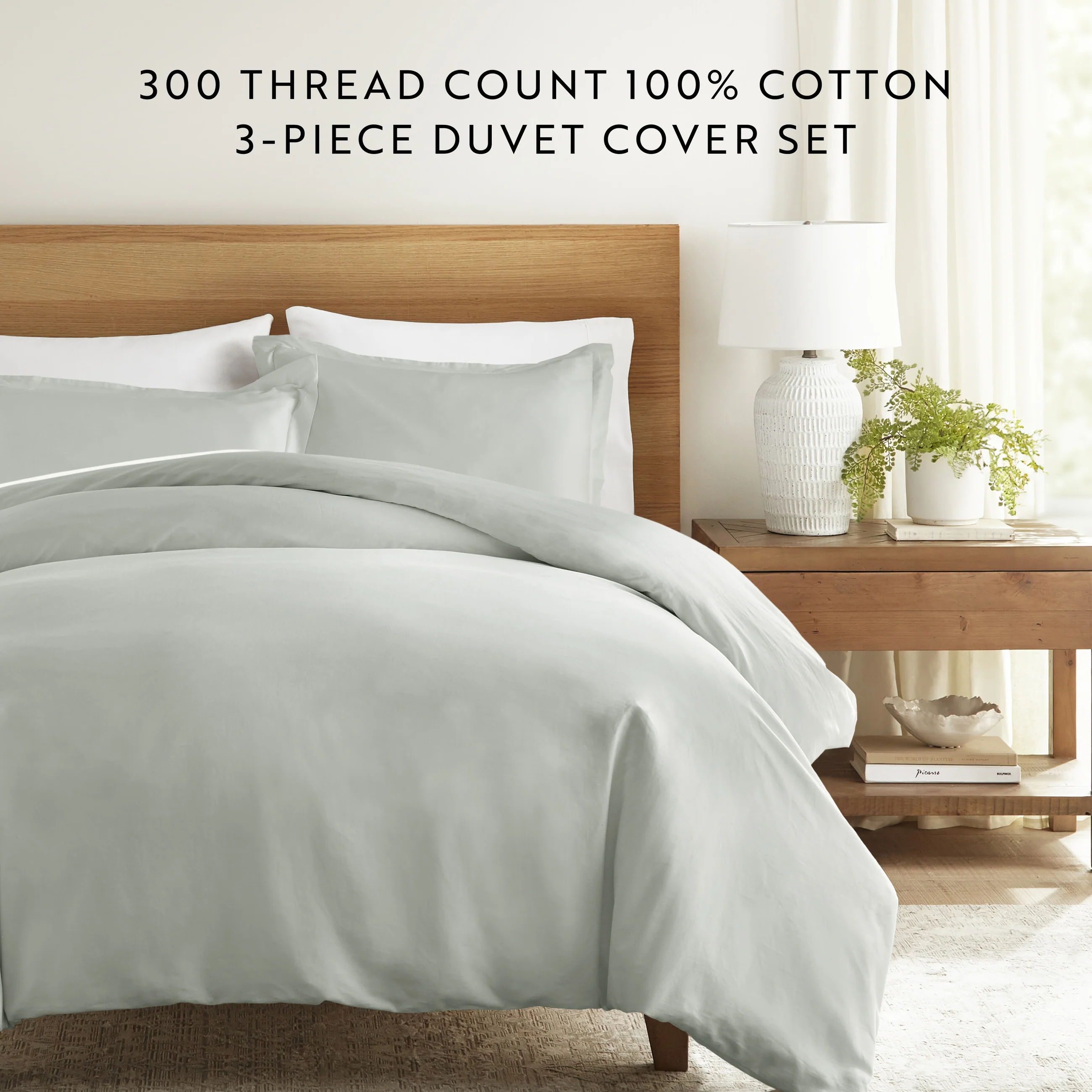 100% Long Staple Cotton 3-Piece Duvet Cover Set - Image 34