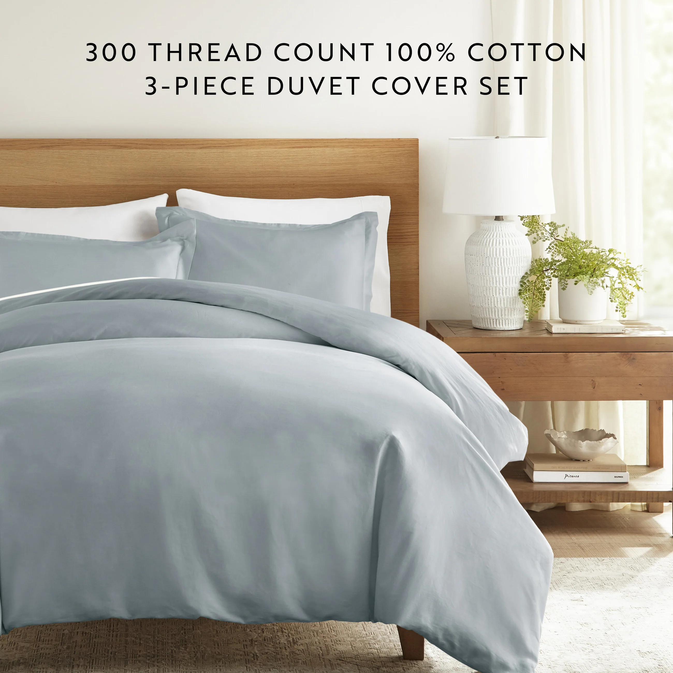 100% Long Staple Cotton 3-Piece Duvet Cover Set - Image 35