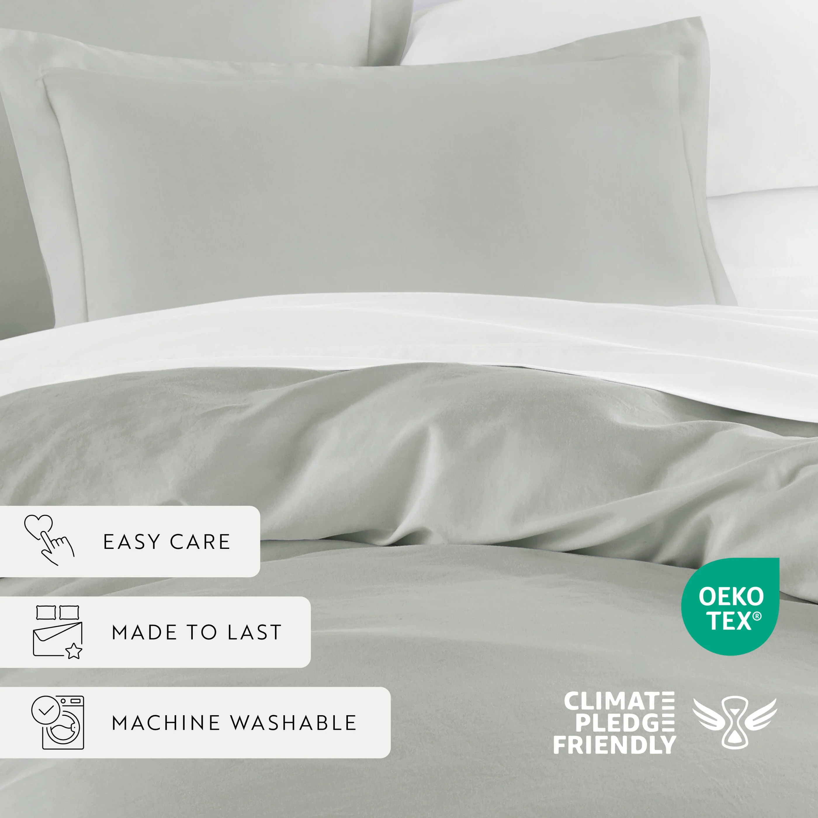 100% Long Staple Cotton 3-Piece Duvet Cover Set - Image 40