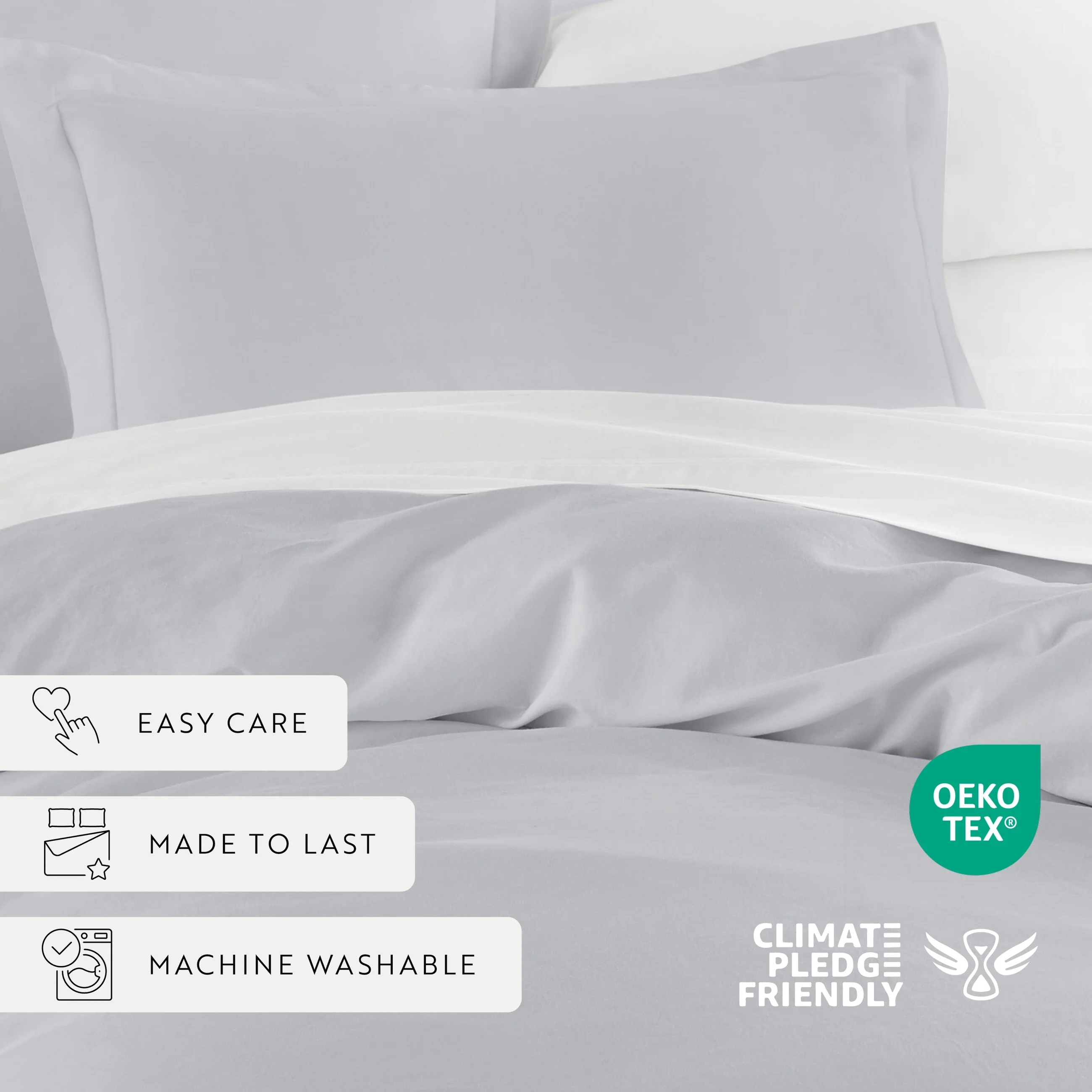 100% Long Staple Cotton 3-Piece Duvet Cover Set - Image 42