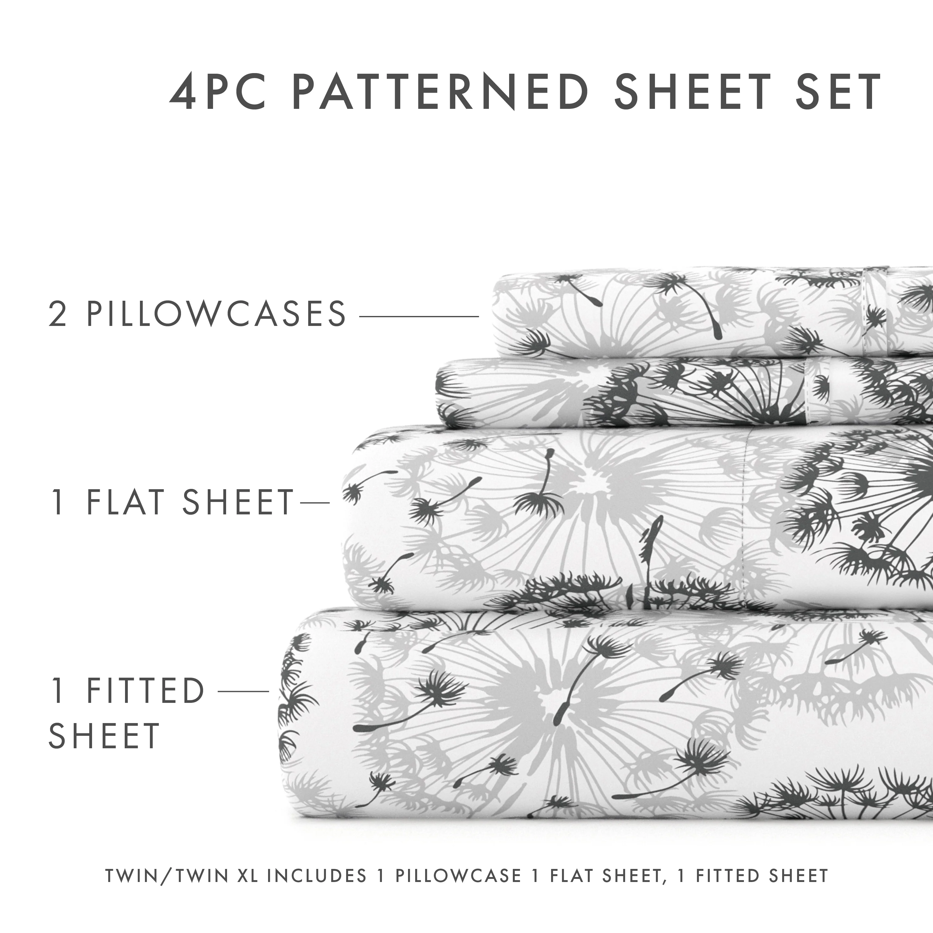 Make A Wish Pattern 4-Piece Sheet Set - Image 5