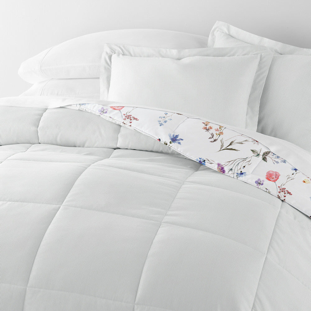 Meadow Floral Reversible Down-Alternative Comforter Set - Image 8