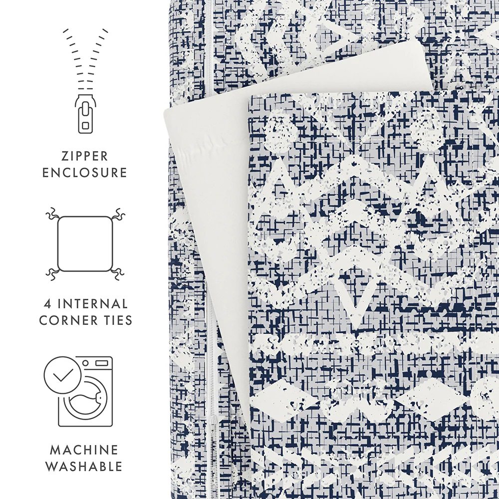 Modern Rustic Pattern 3-Piece Reversible Duvet Cover Set - Image 11