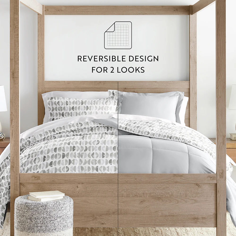 Moonlight Stars Reversible Down-Alternative Comforter Set - Image 12