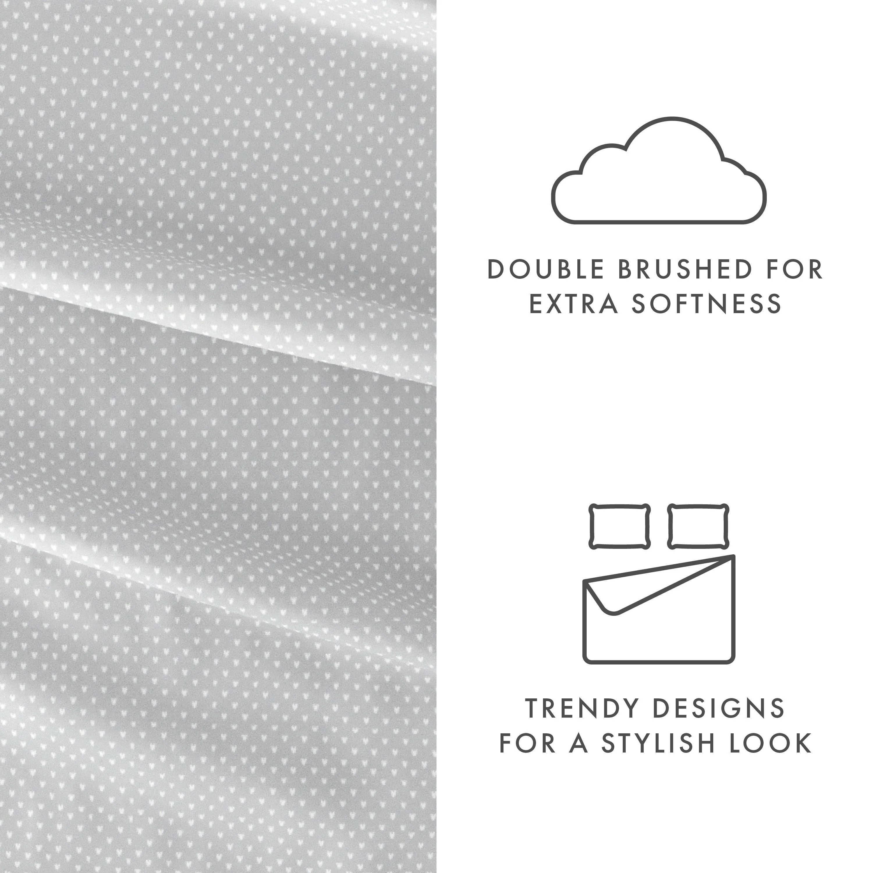 My Heart Pattern 4-Piece Sheet Set - Sale - Image 16