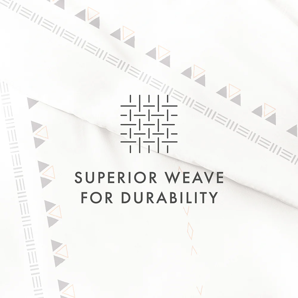Natural Geo Lines Pattern 3-Piece Duvet Cover Set - Image 10