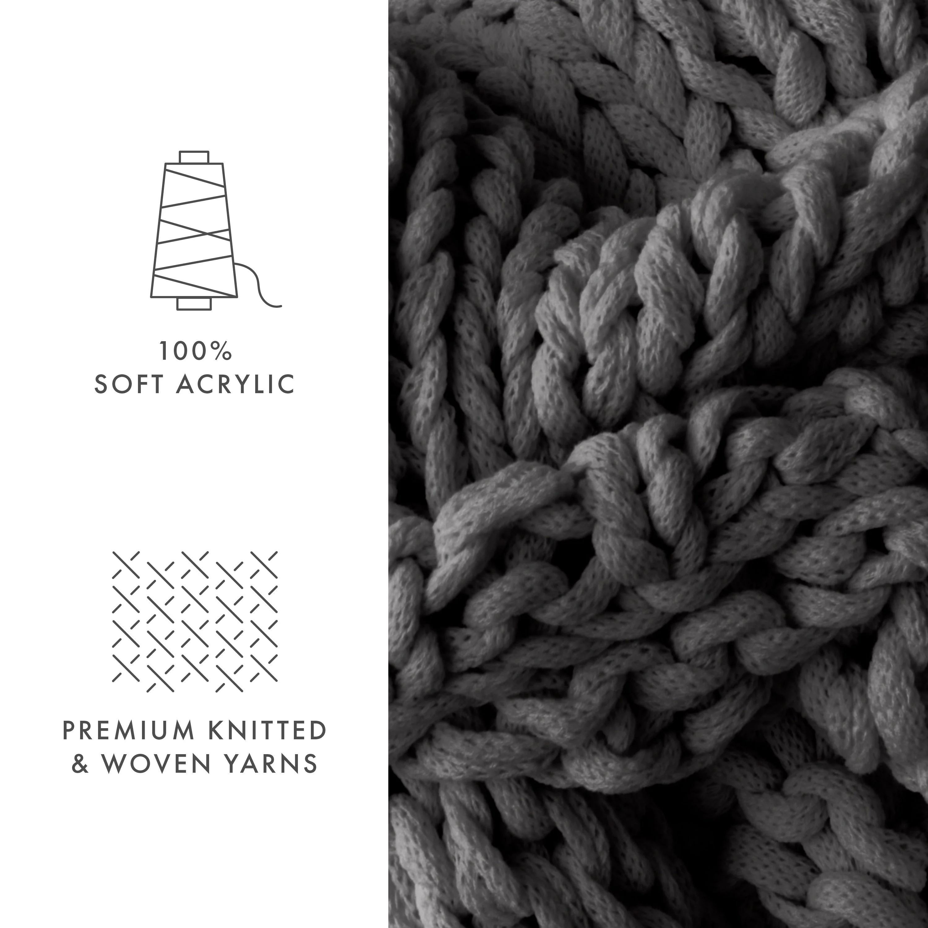 Oversized Chunky Knit Blanket (Sale) - Image 21