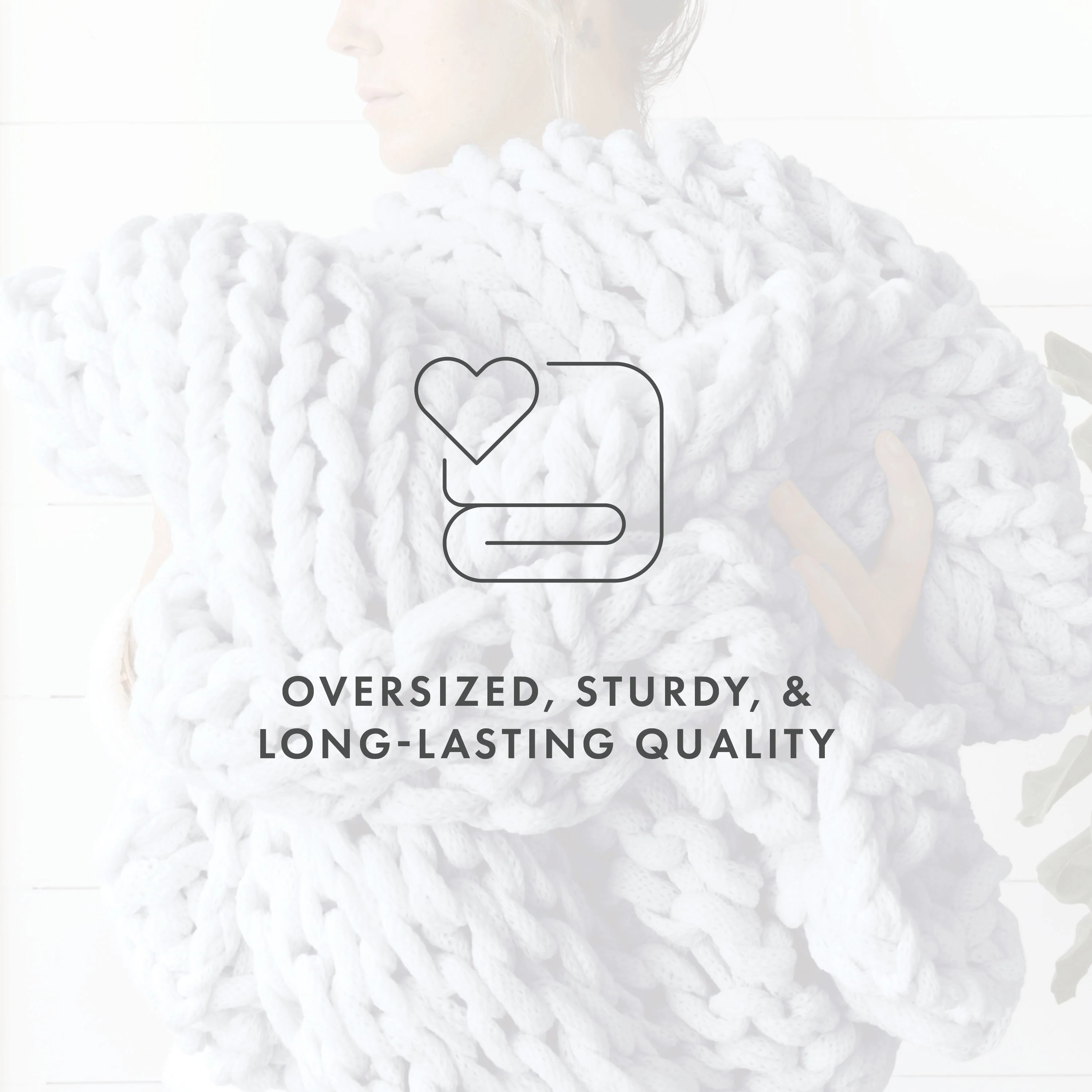 Oversized Chunky Knit Blanket (Sale) - Image 33