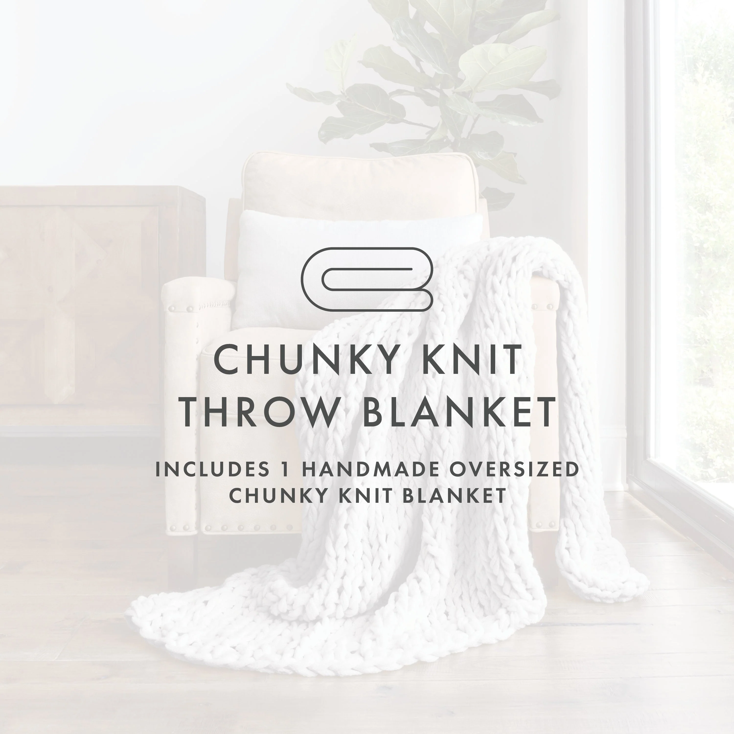 Oversized Chunky Knit Blanket (Sale) - Image 36