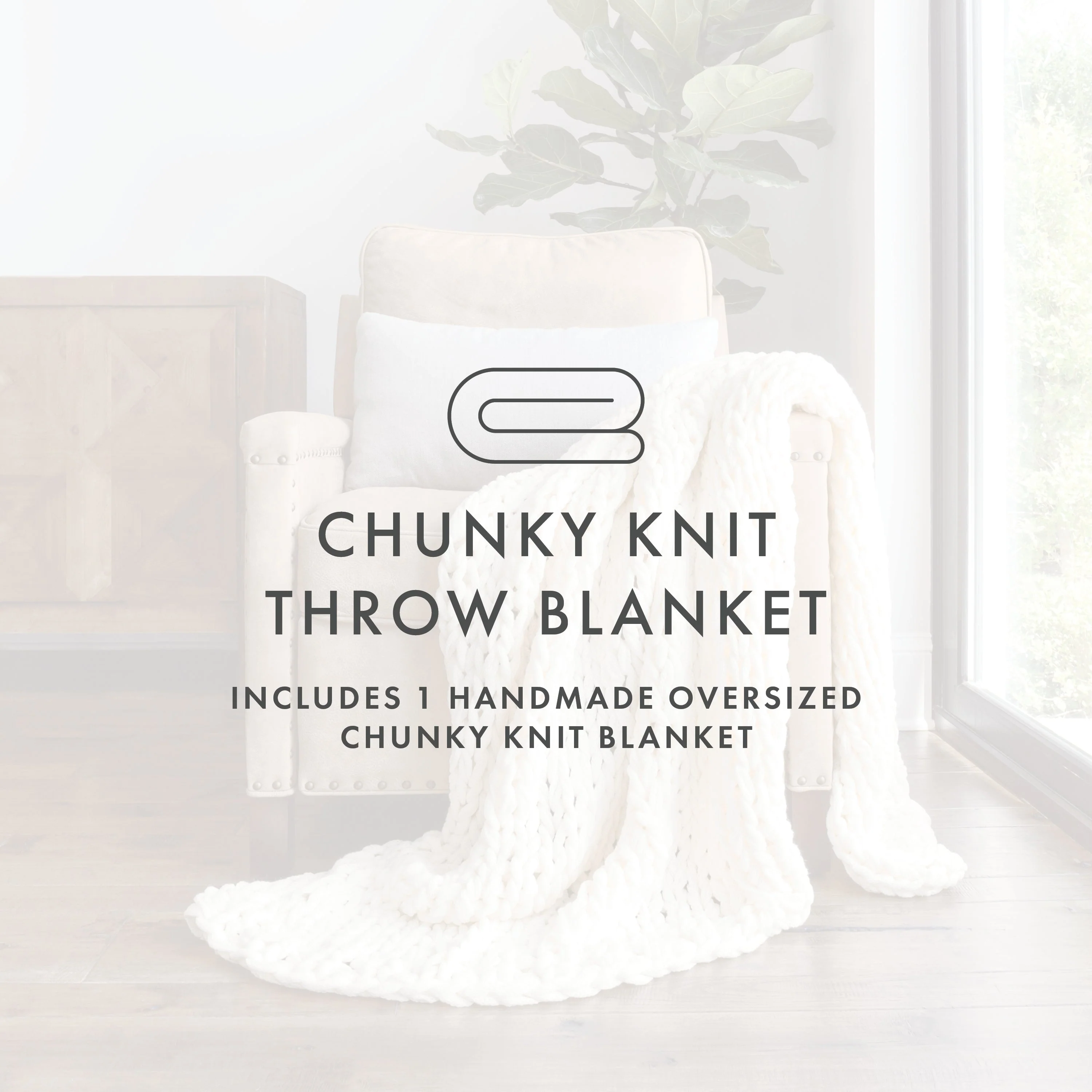 Oversized Chunky Knit Blanket (Sale) - Image 38
