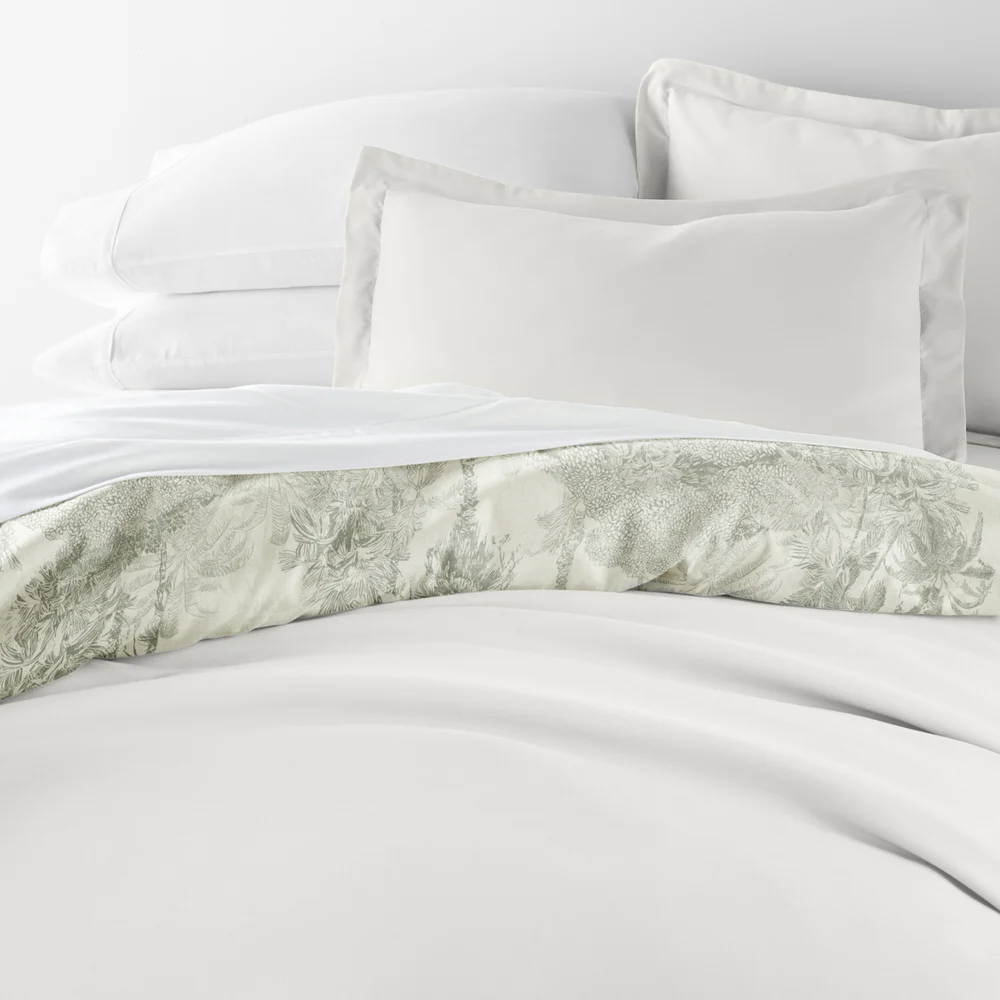 Paradise Toile Pattern 3-Piece Reversible Duvet Cover Set - Image 10