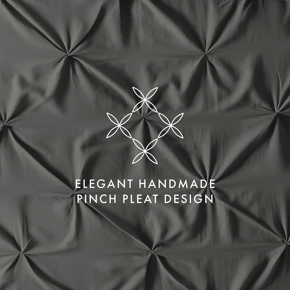 Pinch-Pleat 3-Piece Duvet Cover Set - Image 26