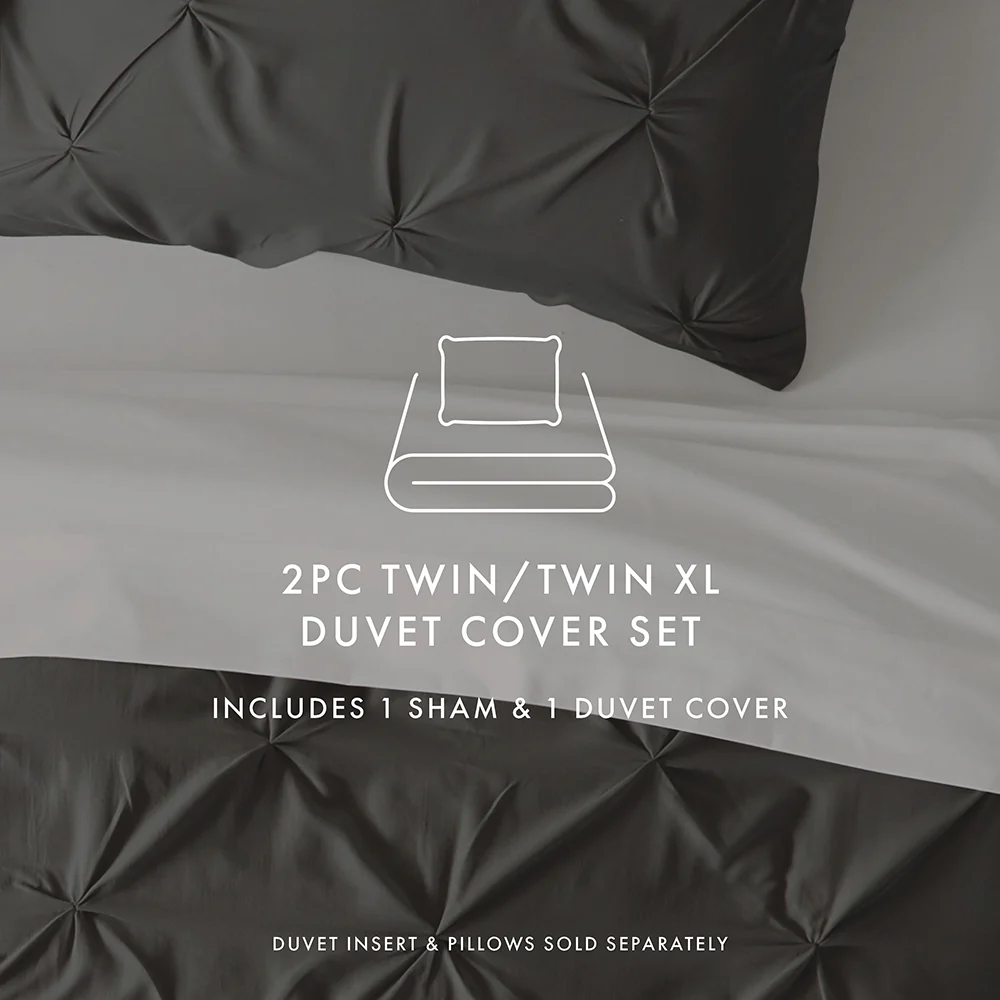 Pinch-Pleat 3-Piece Duvet Cover Set - Image 32
