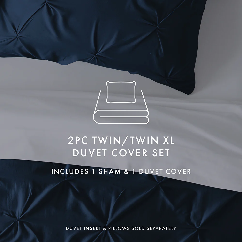 Pinch-Pleat 3-Piece Duvet Cover Set - Image 35