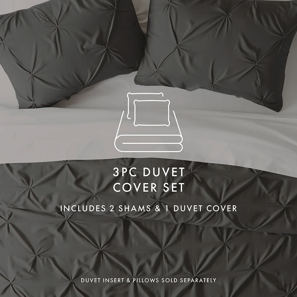 Pinch-Pleat 3-Piece Duvet Cover Set - Image 38