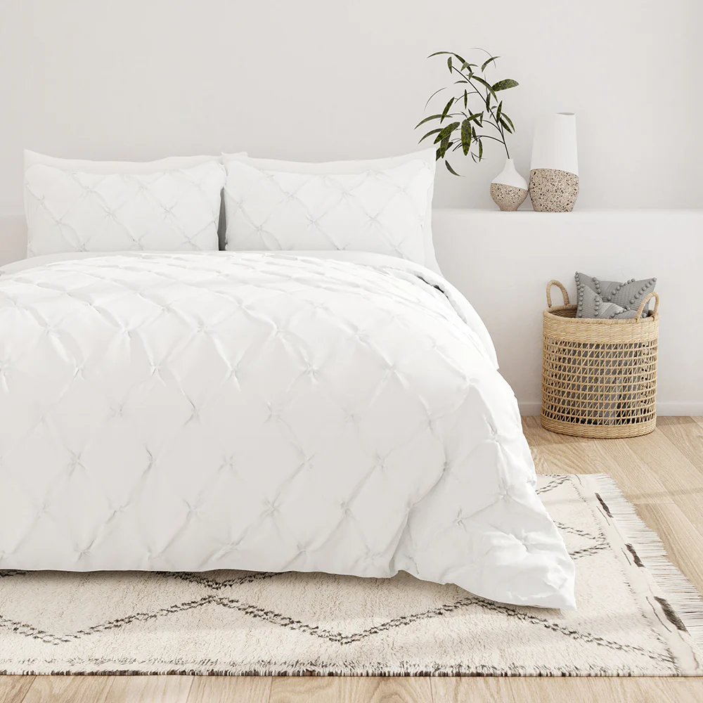 Pinch-Pleat 3-Piece Duvet Cover Set - Image 6