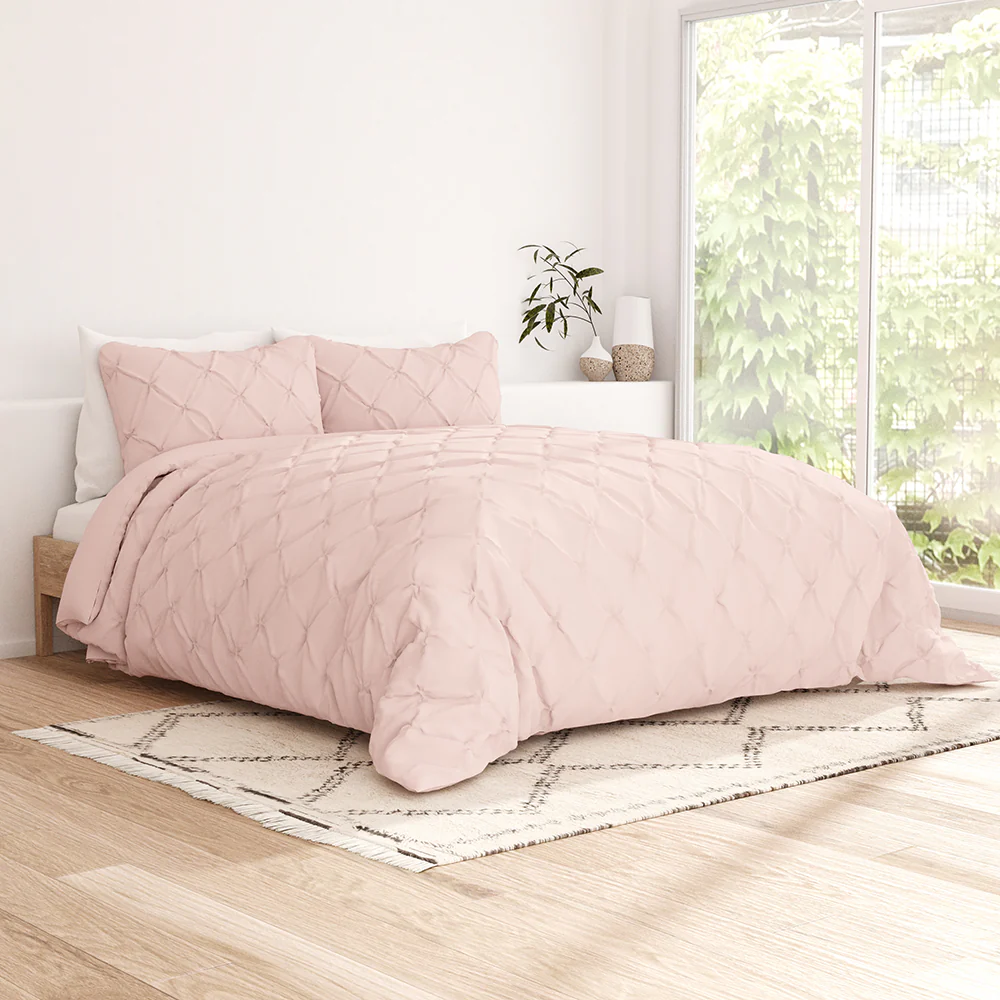 Pinch-Pleat 3-Piece Duvet Cover Set - Image 9