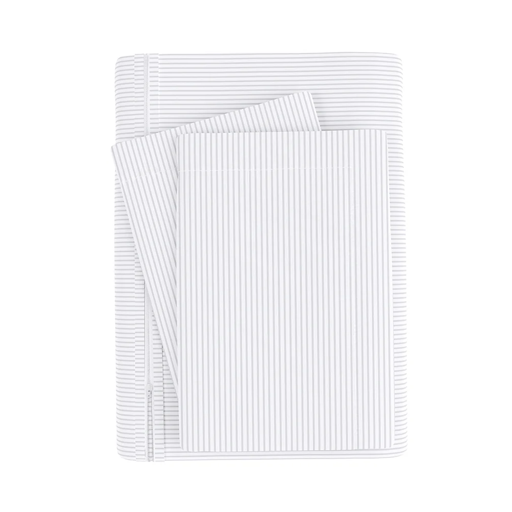 Pinstriped Pattern 3-Piece Duvet Cover Set - Image 6