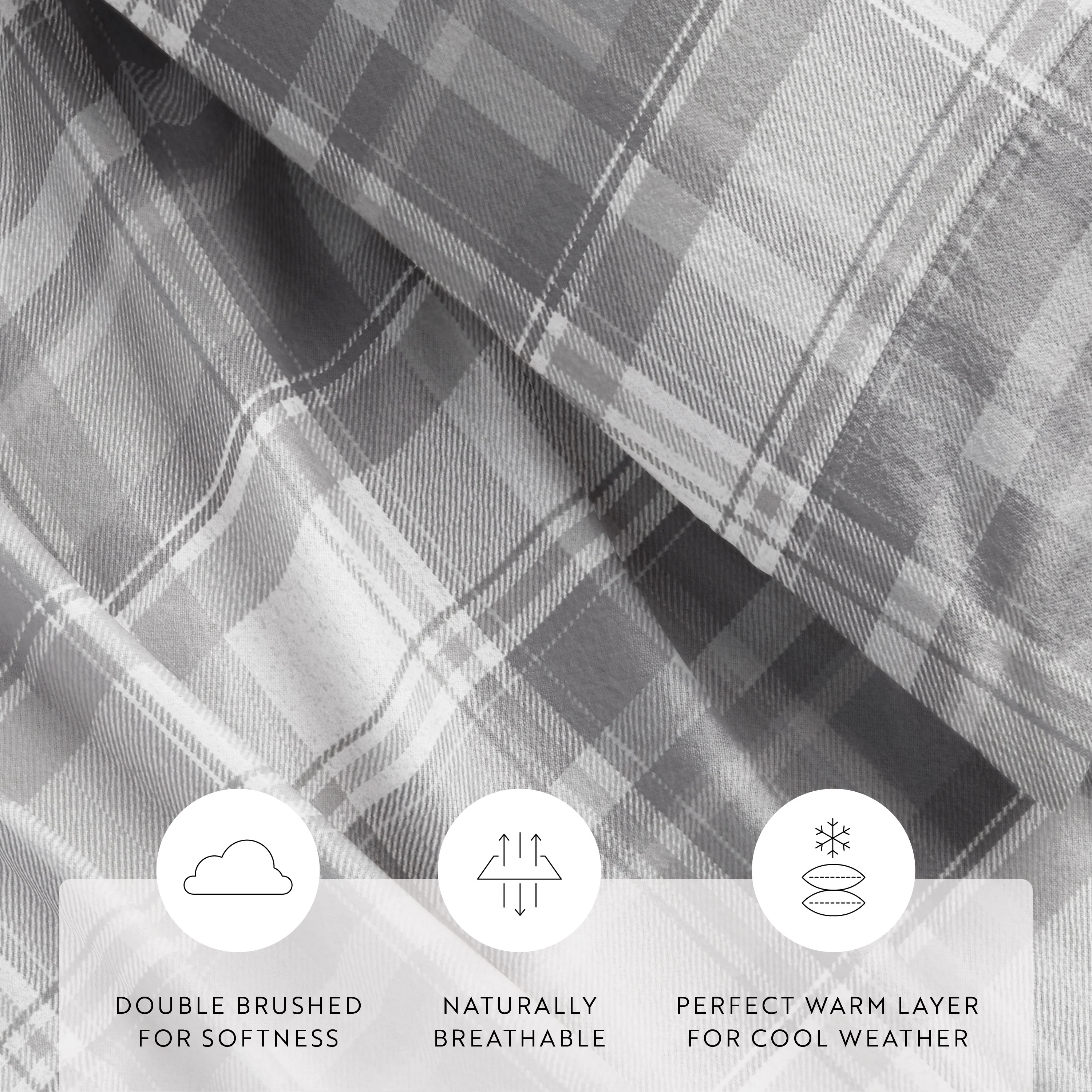 Plaid 4-Piece Flannel Sheet Set - Image 6