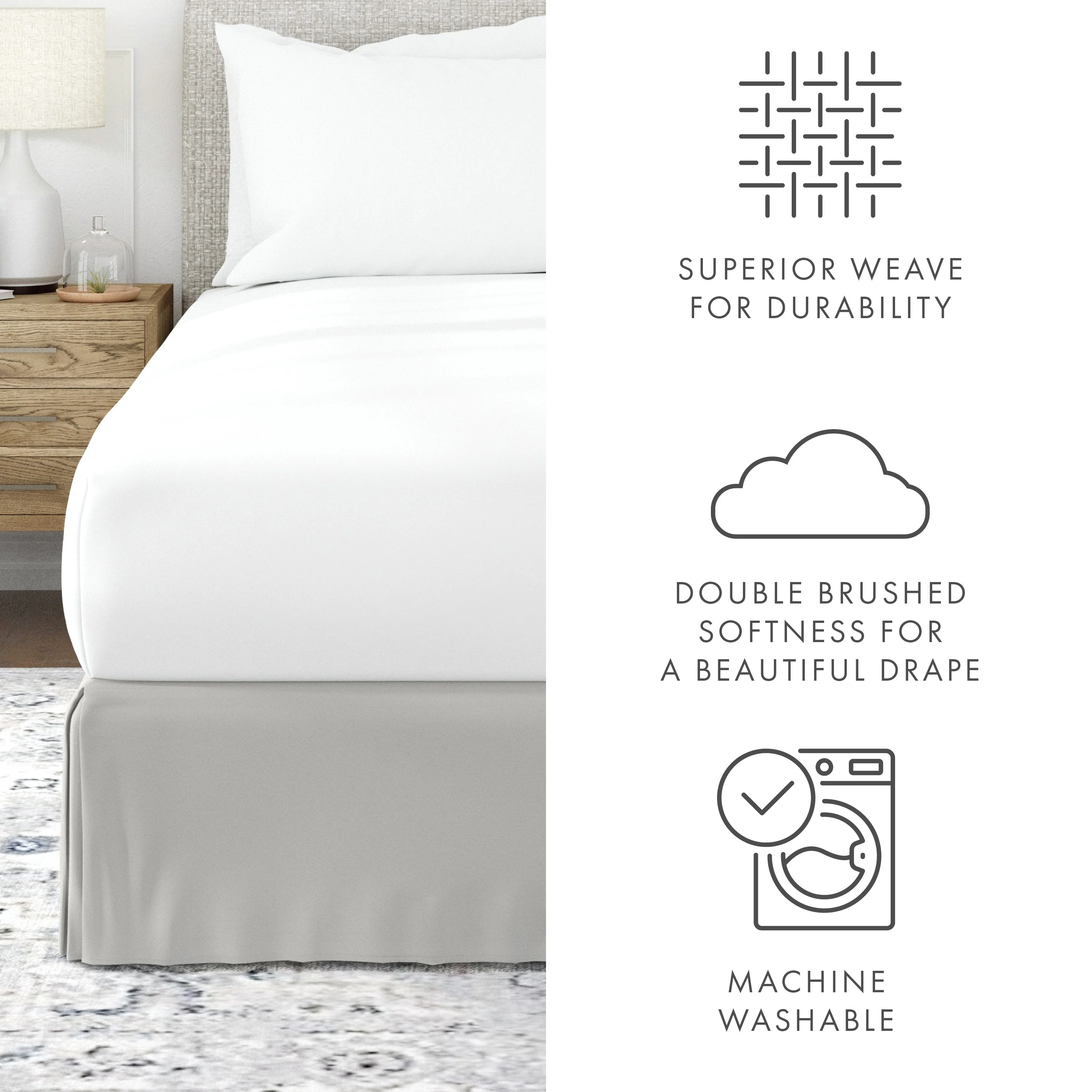 Pleated Dust Ruffle Bed Skirt (Sale) - Image 53