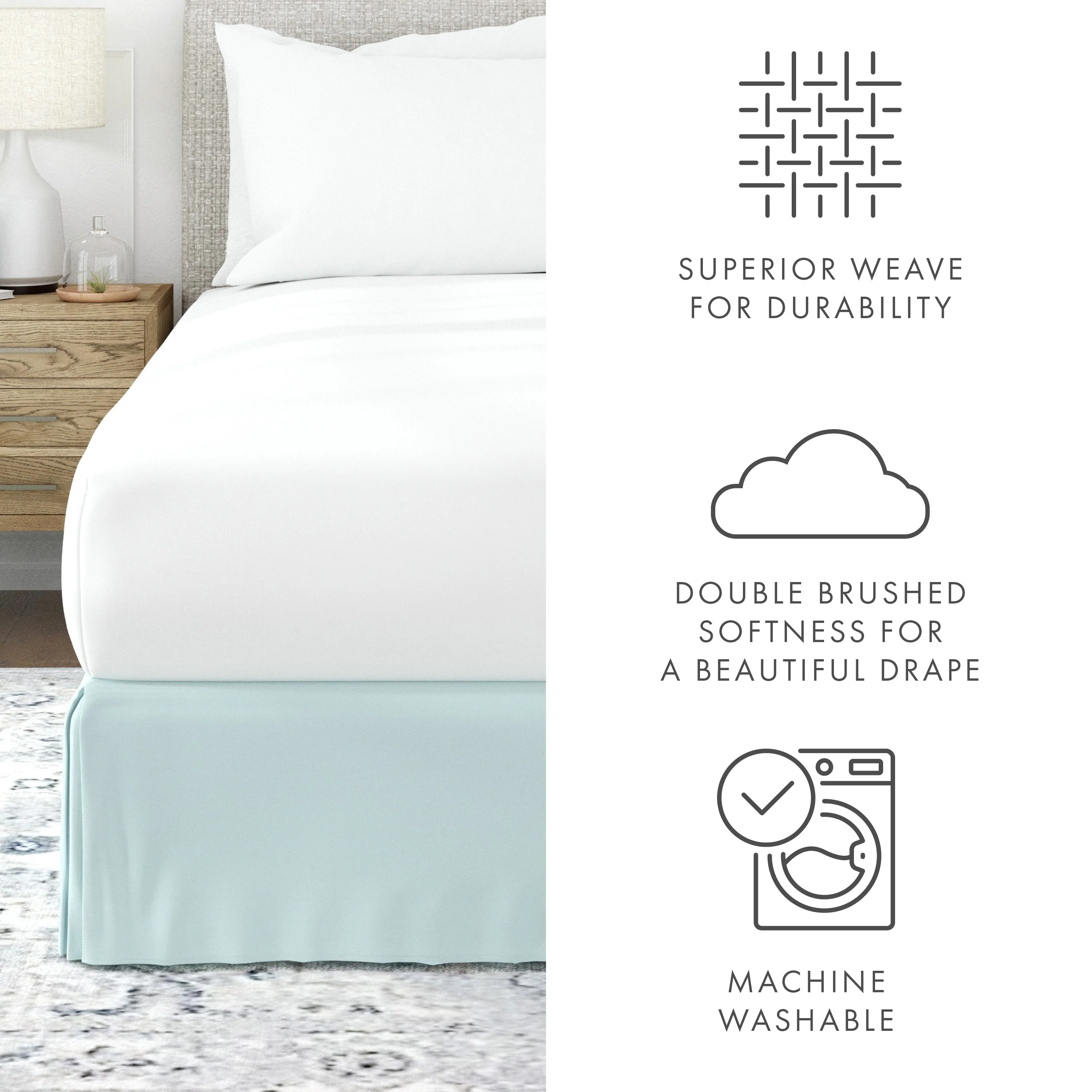 Pleated Dust Ruffle Bed Skirt (Sale) - Image 56