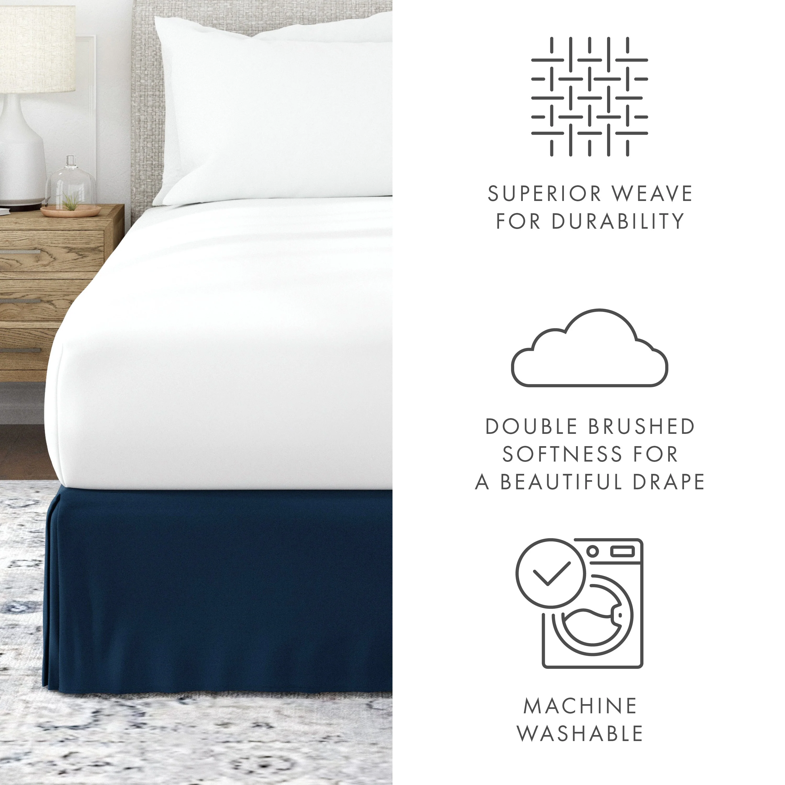 Pleated Dust Ruffle Bed Skirt (Sale) - Image 57