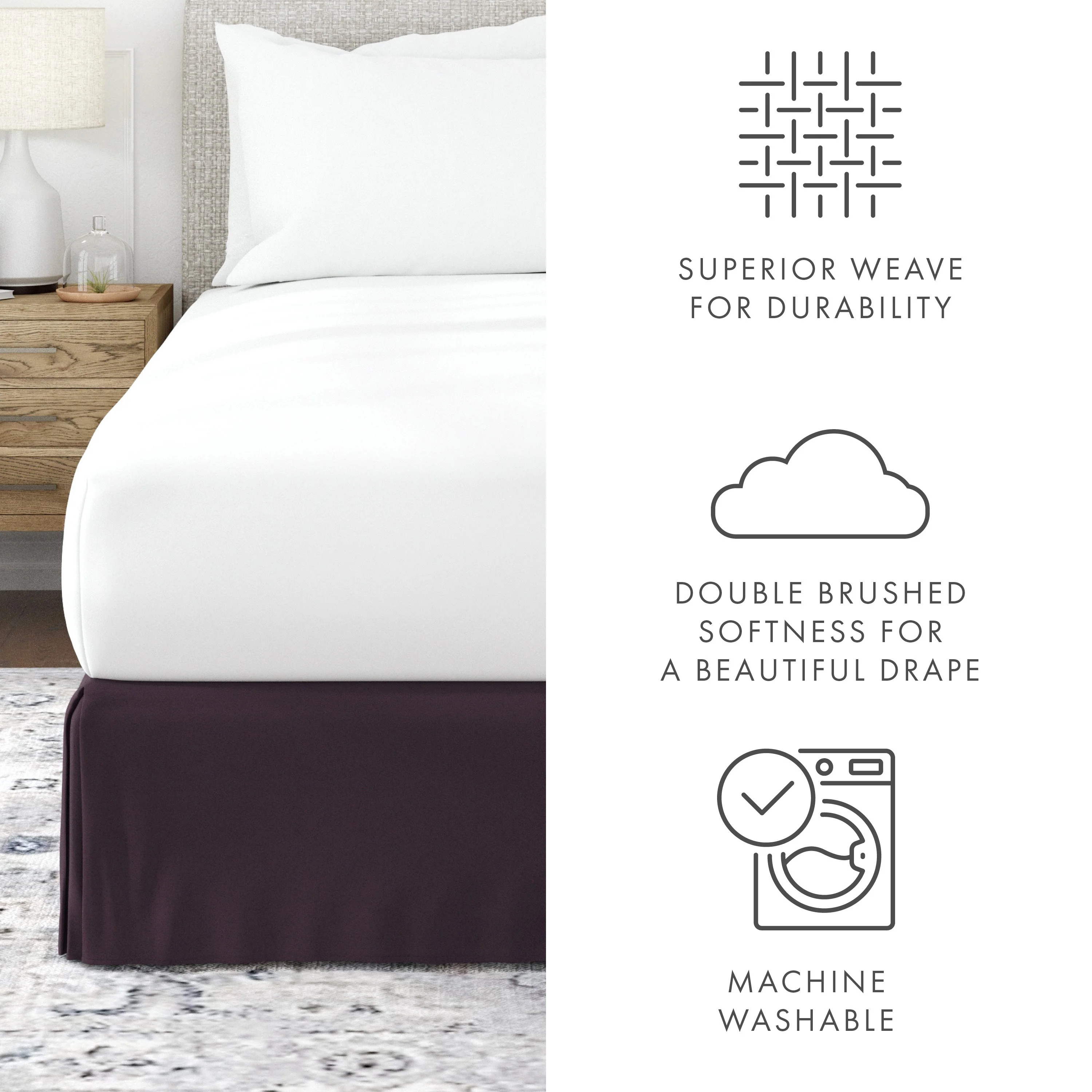 Pleated Dust Ruffle Bed Skirt (Sale) - Image 62