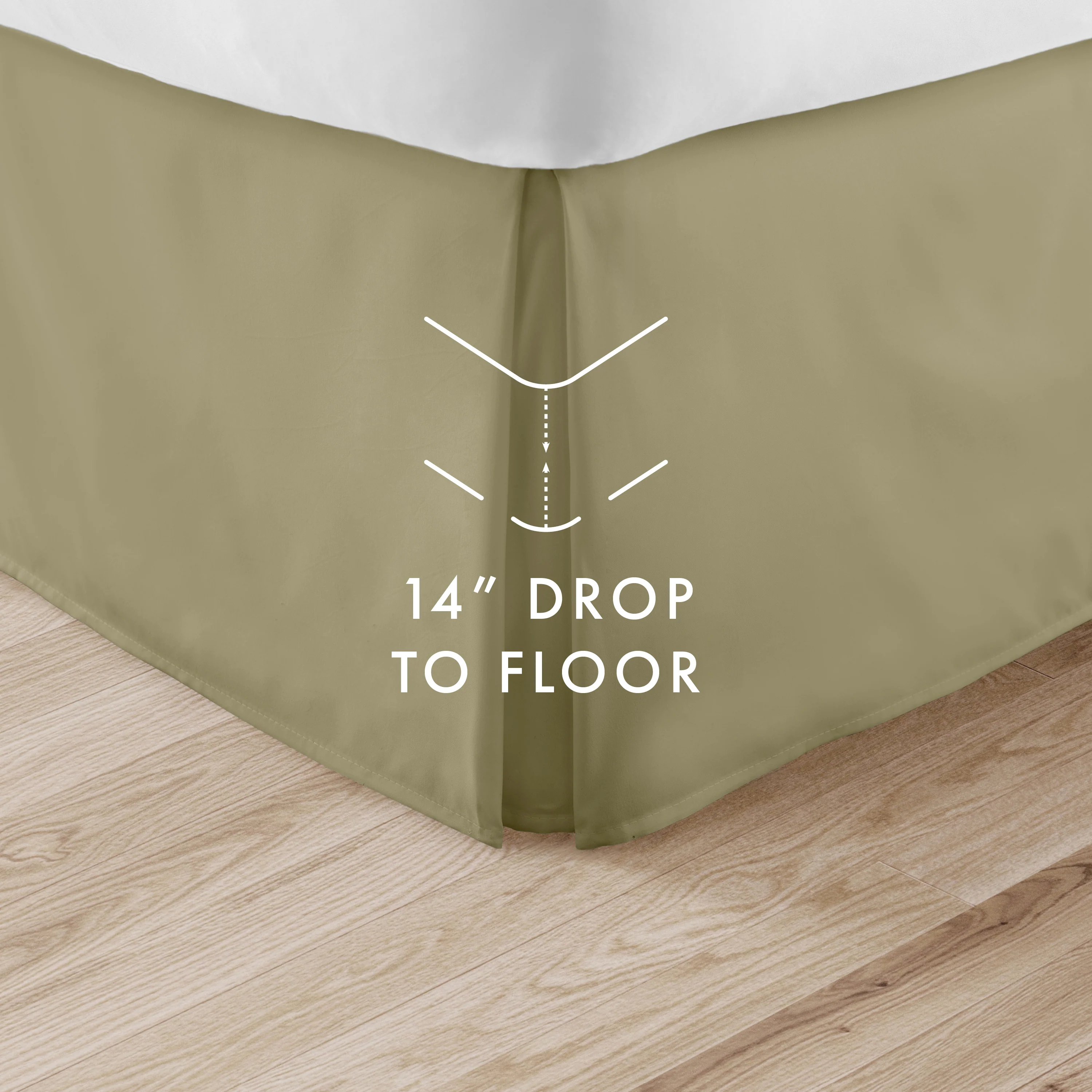 Pleated Dust Ruffle Bed Skirt - Image 72