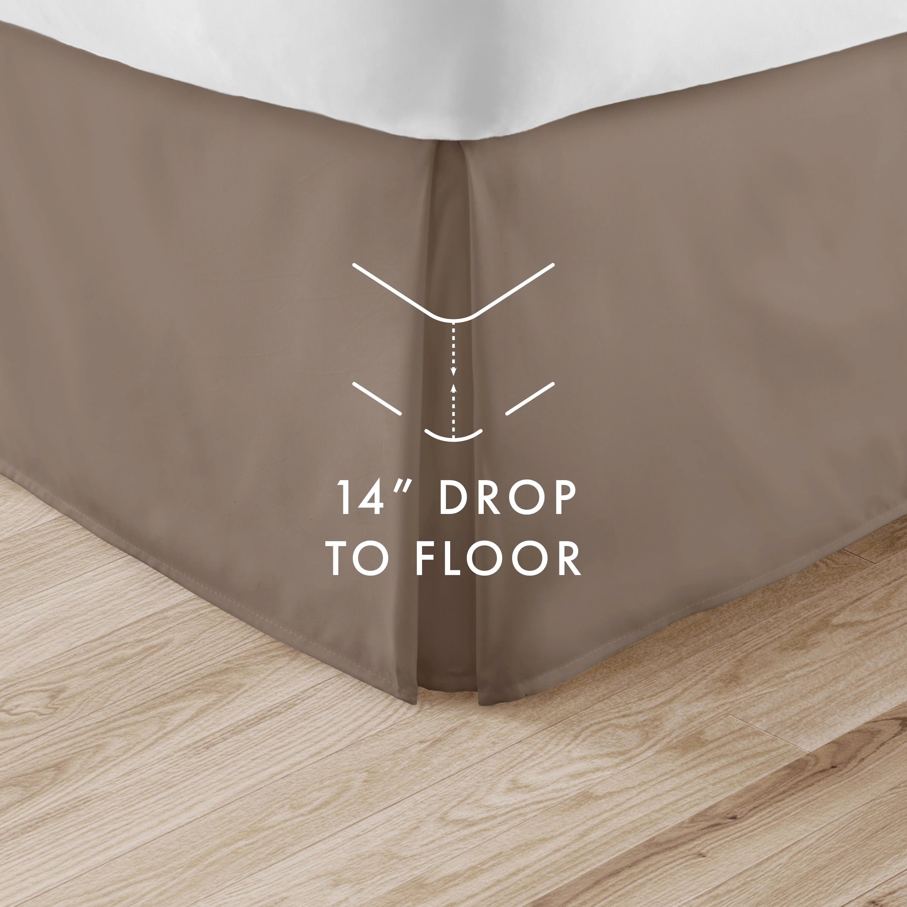 Pleated Dust Ruffle Bed Skirt - Image 73