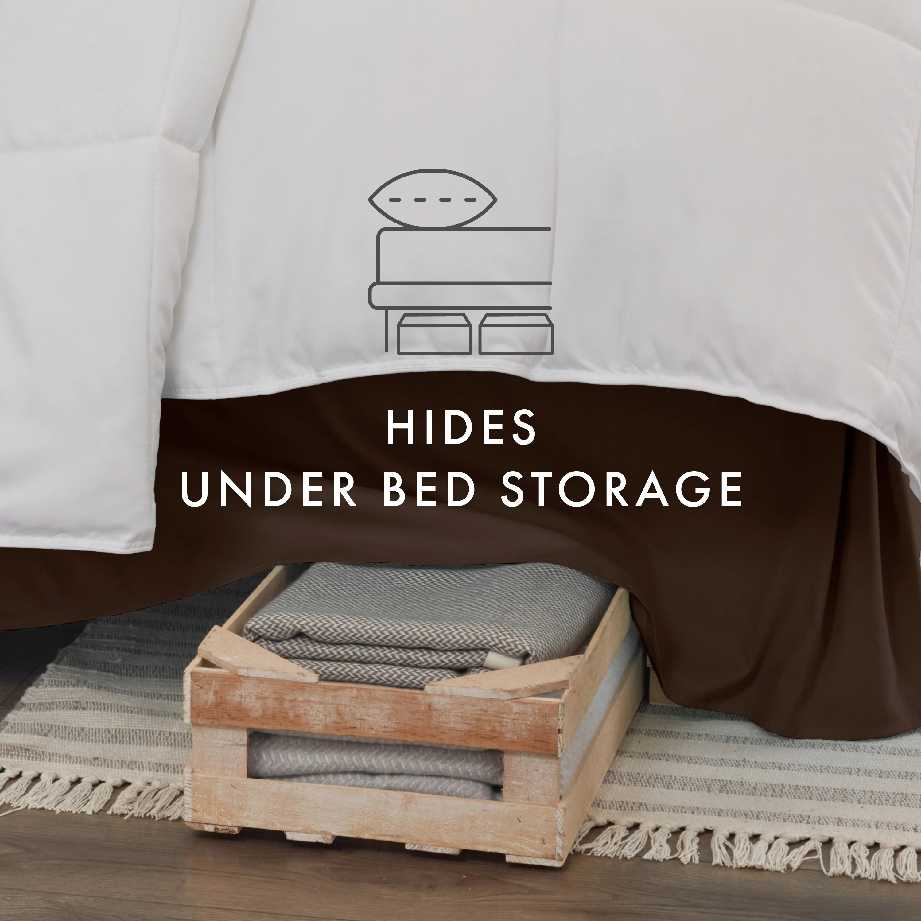 Pleated Dust Ruffle Bed Skirt - Image 87