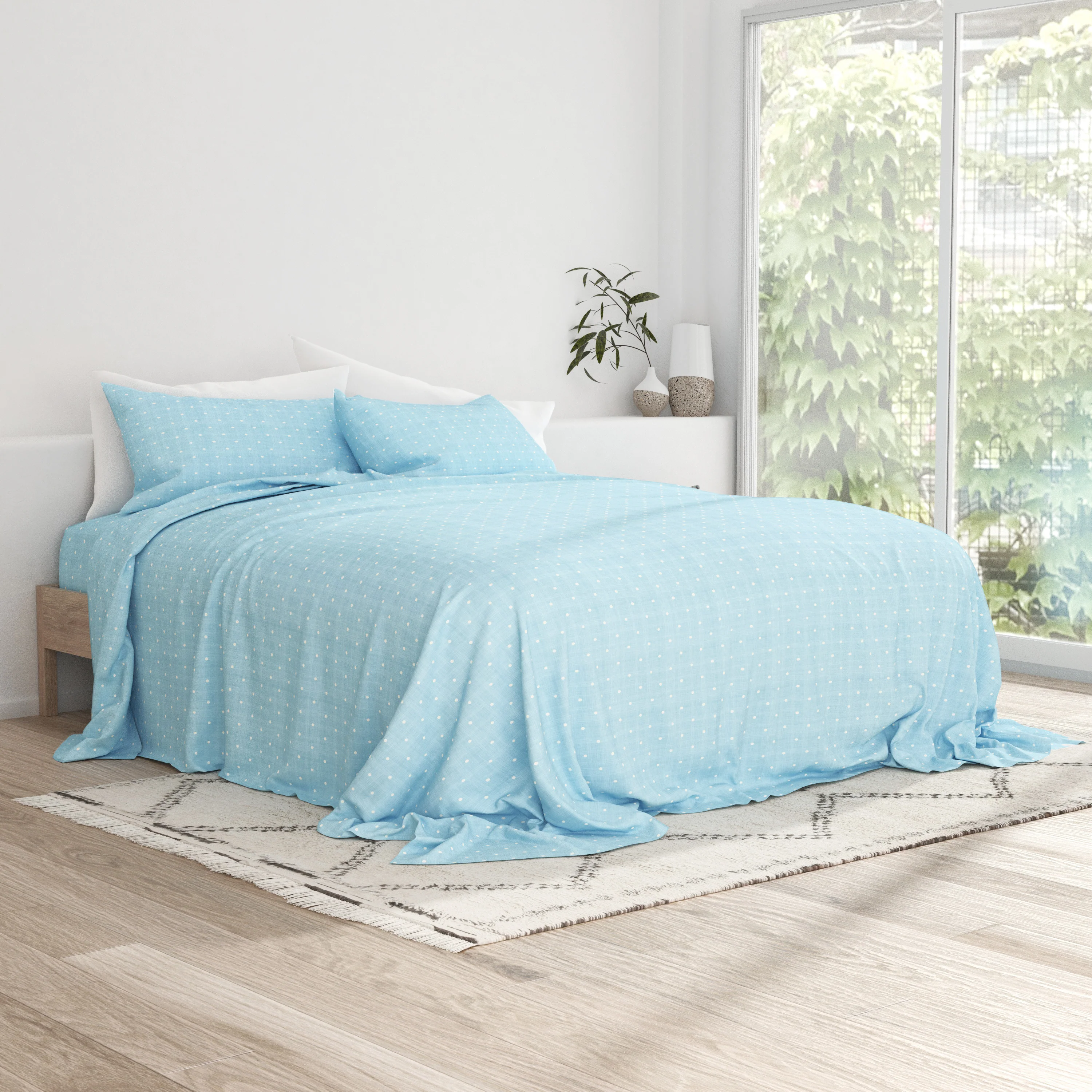 Polkadot Pattern 4-Piece Sheet Set - Image 14