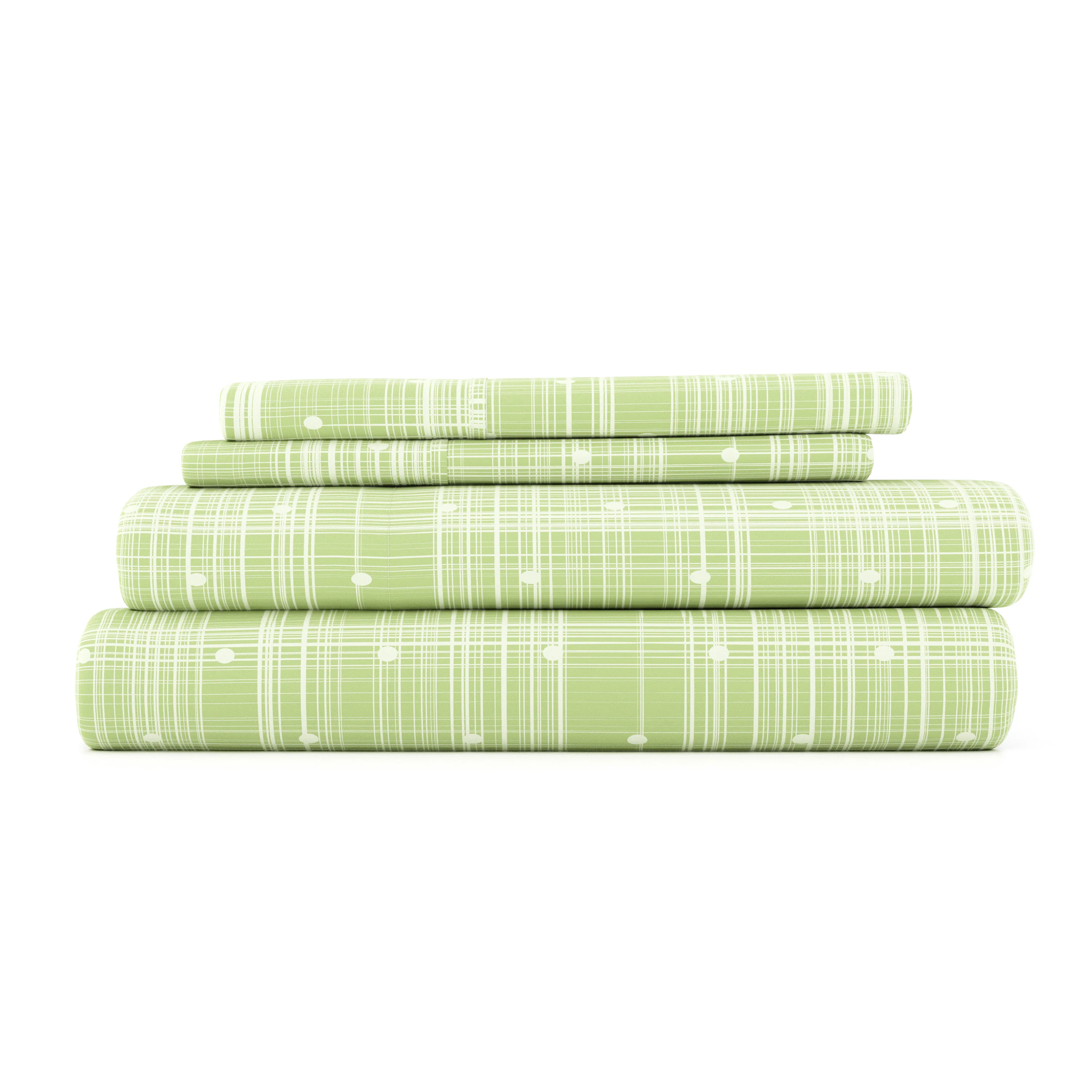 Polkadot Pattern 4-Piece Sheet Set - Image 4