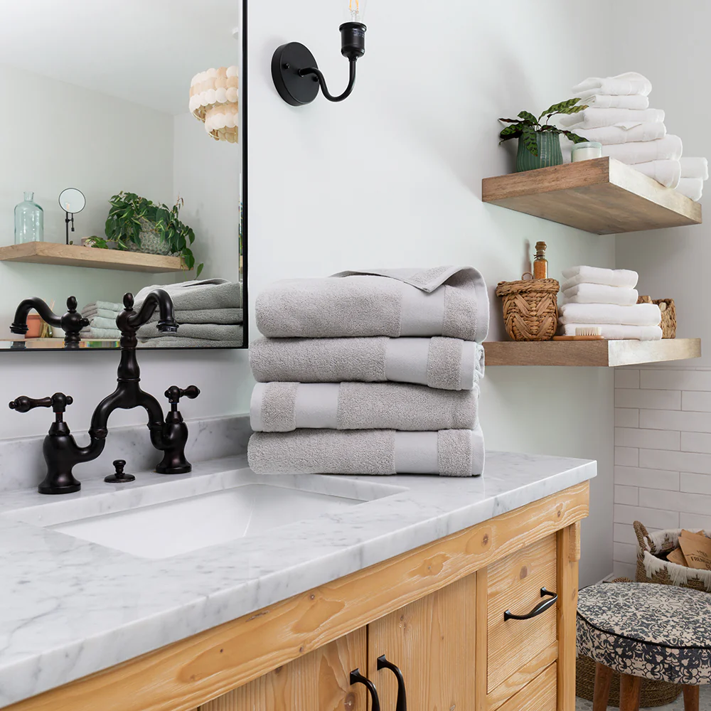 Ultra Soft 100% Cotton 4-Piece Bath Towel Set - Image 4