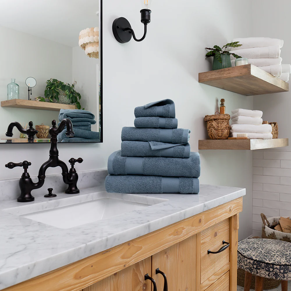 Ultra Soft 100% Cotton 6-Piece Bath Towel Set - Image 4