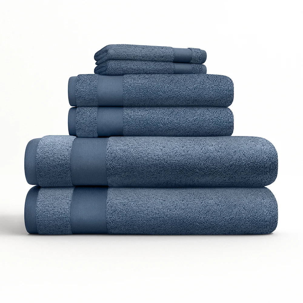 Ultra Soft 100% Cotton 6-Piece Bath Towel Set - Image 9