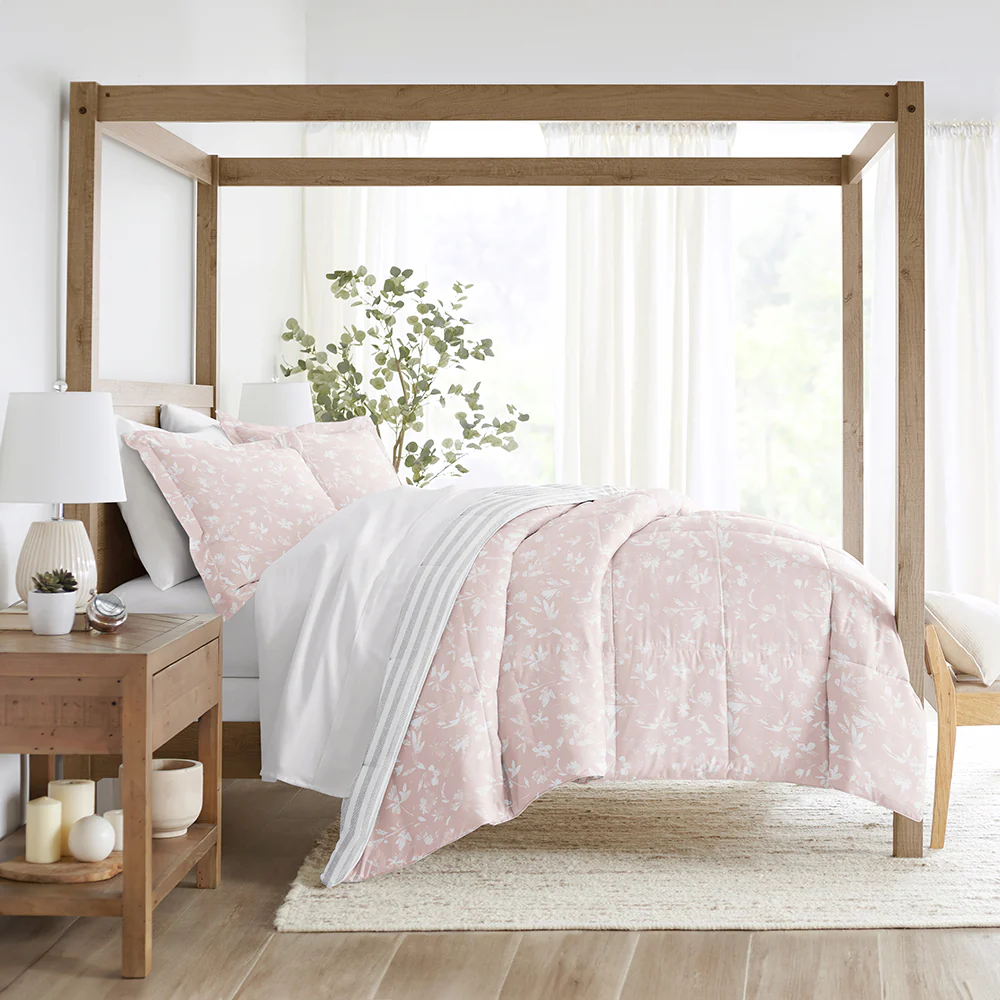 Pressed Flowers Reversible Down-Alternative Comforter Set - Image 3