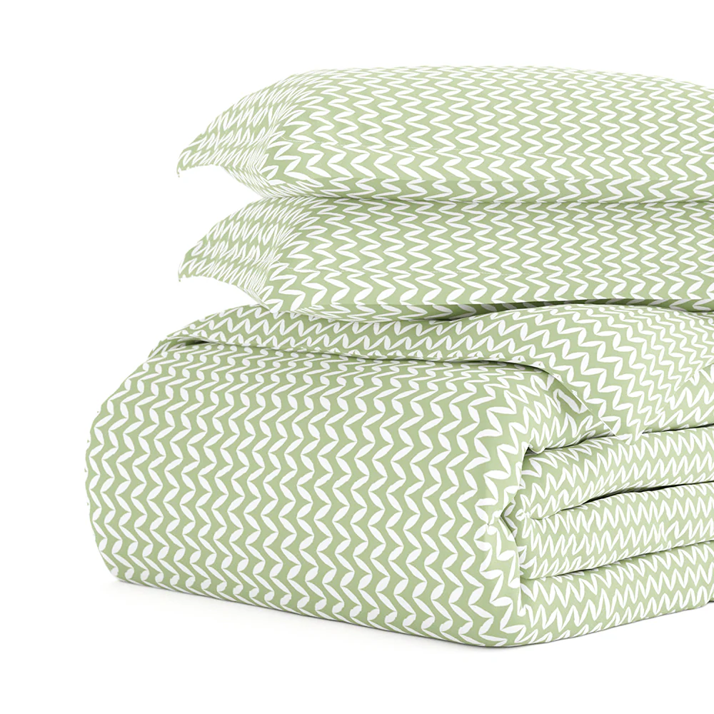 Puffed Chevron Pattern 3-Piece Duvet Cover Set - Image 13