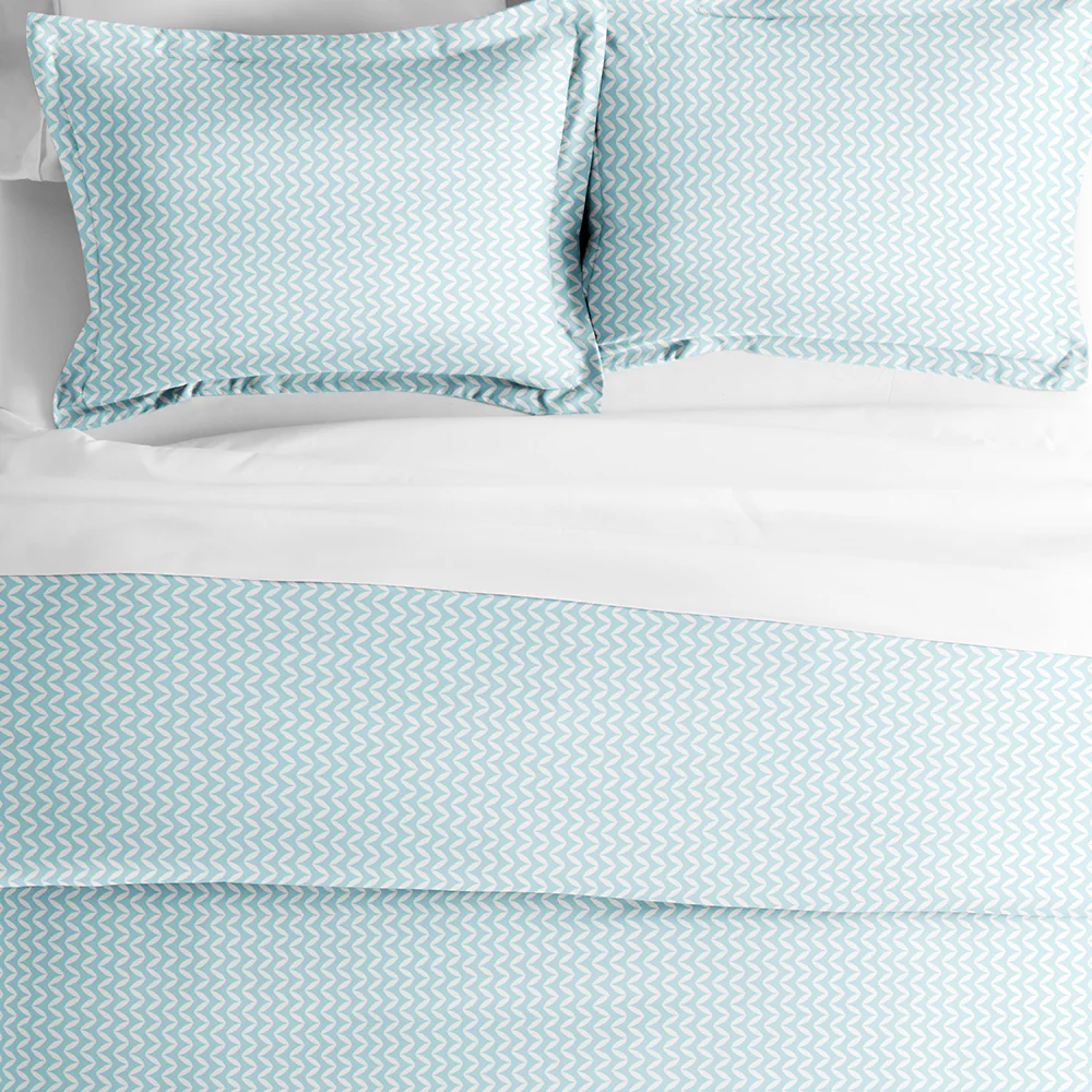 Puffed Chevron Pattern 3-Piece Duvet Cover Set - Image 8